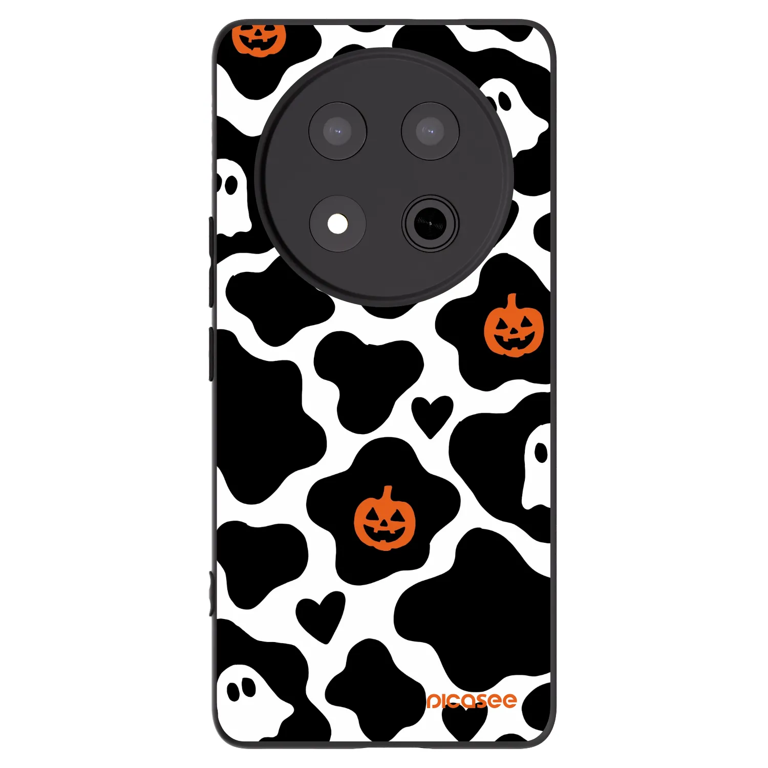 Picasee silikonowe czarne etui na Honor Magic7 Lite 5G - Boow