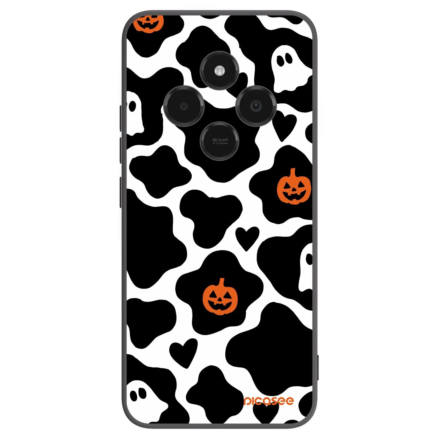 Picasee silikonowe czarne etui na Xiaomi Poco C75 - Boow