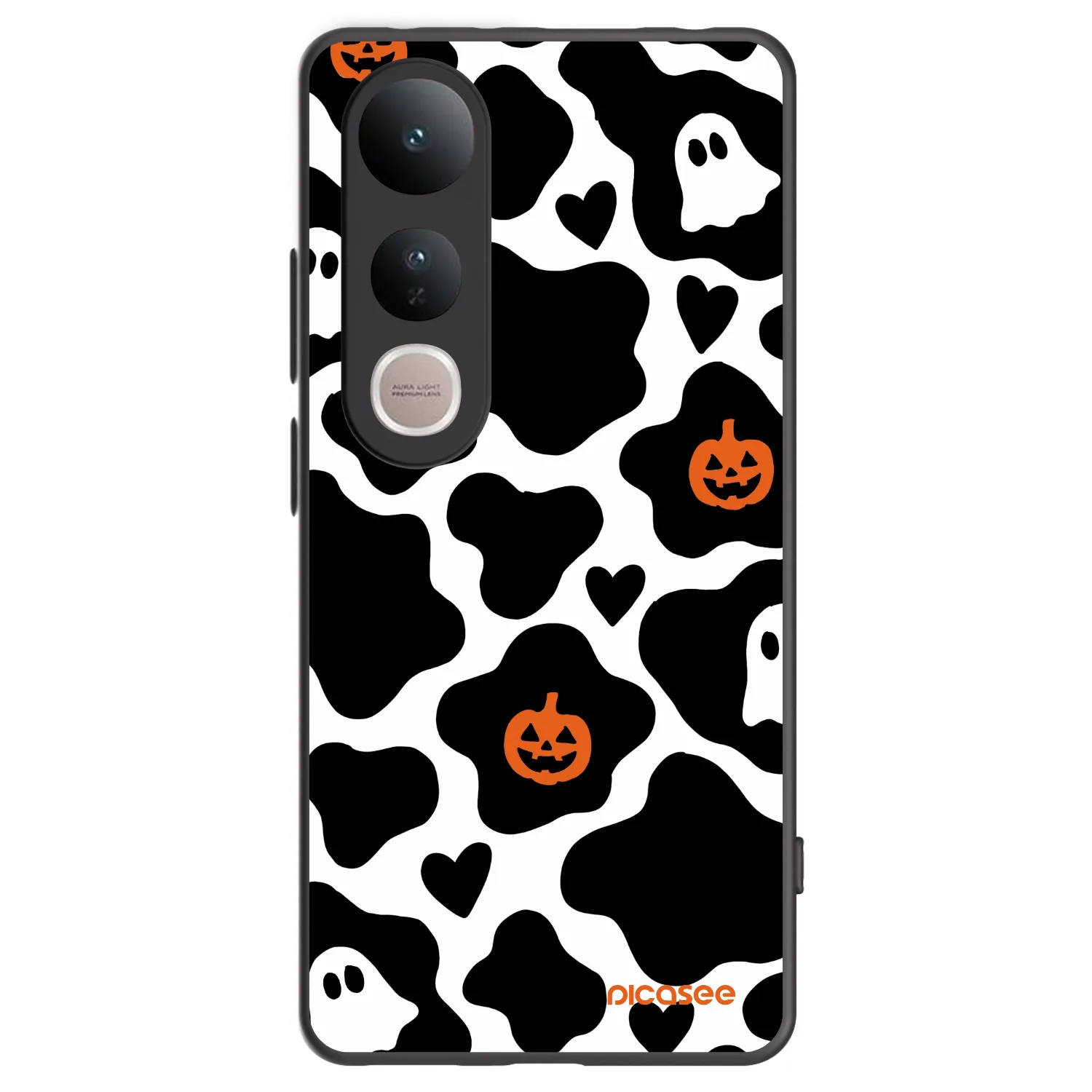 Picasee silikonowe czarne etui na Vivo V50 Lite 5G - Boow
