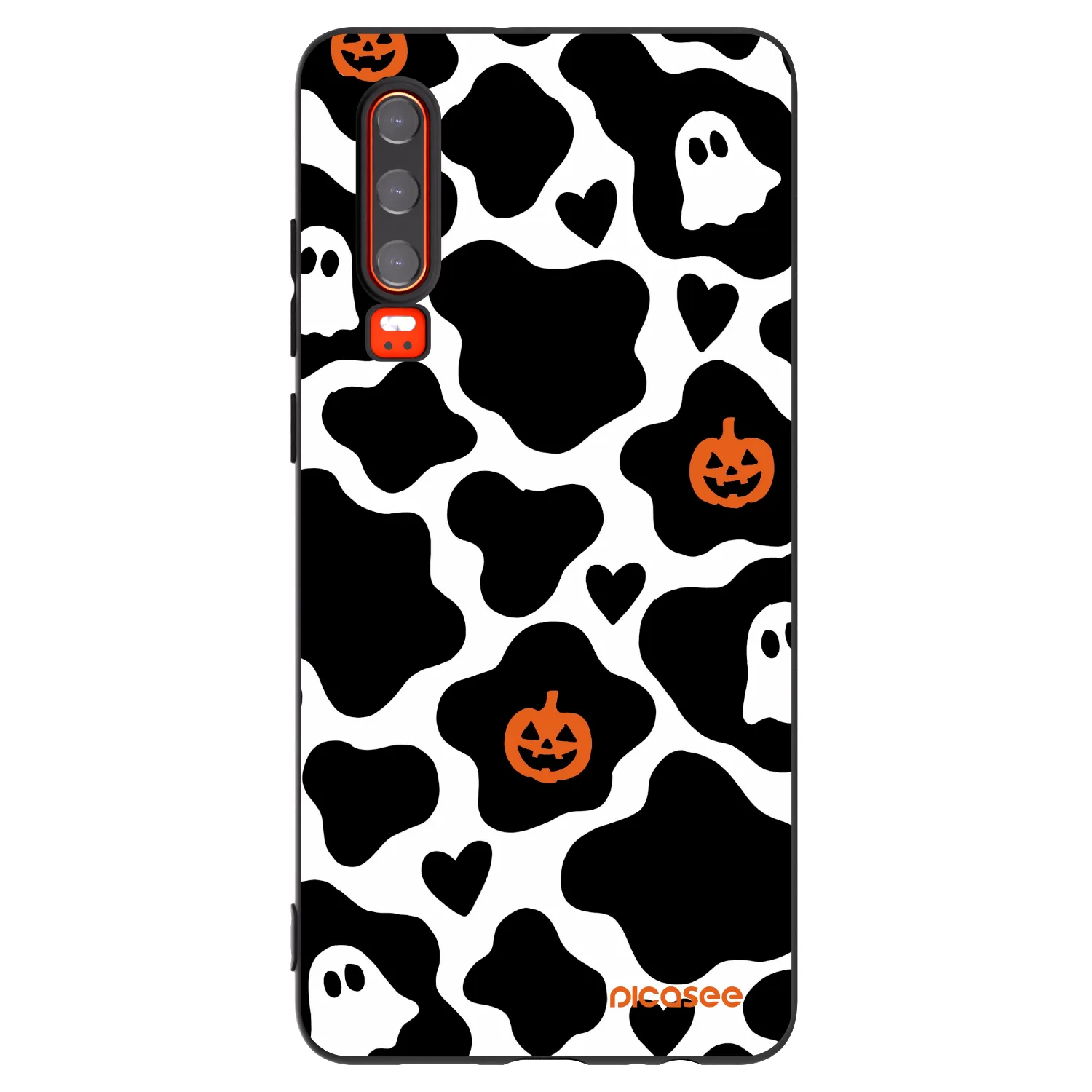 Picasee silikonowe czarne etui na Huawei P30 - Boow