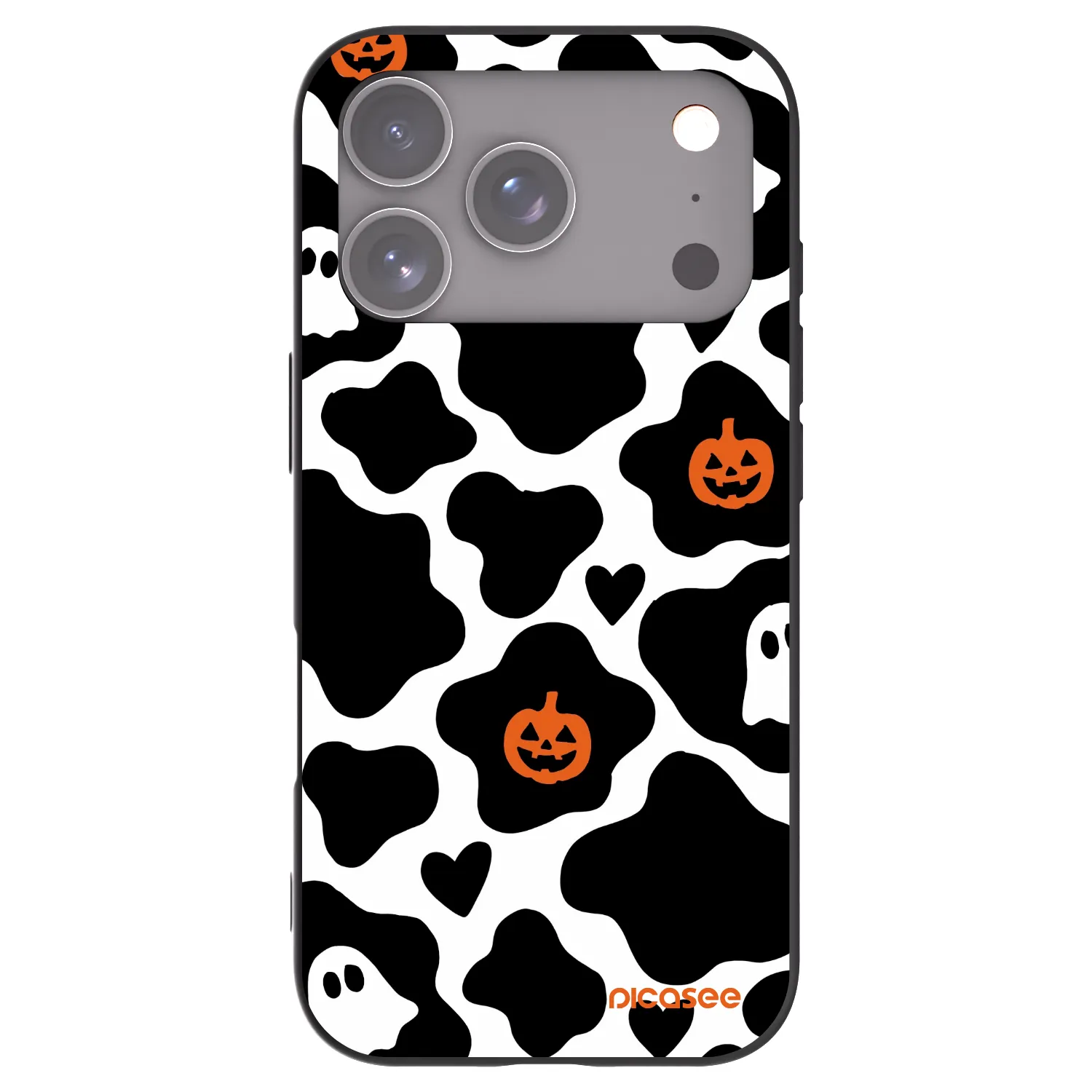 Picasee silikonowe czarne etui na Apple iPhone 17 Pro - Boow