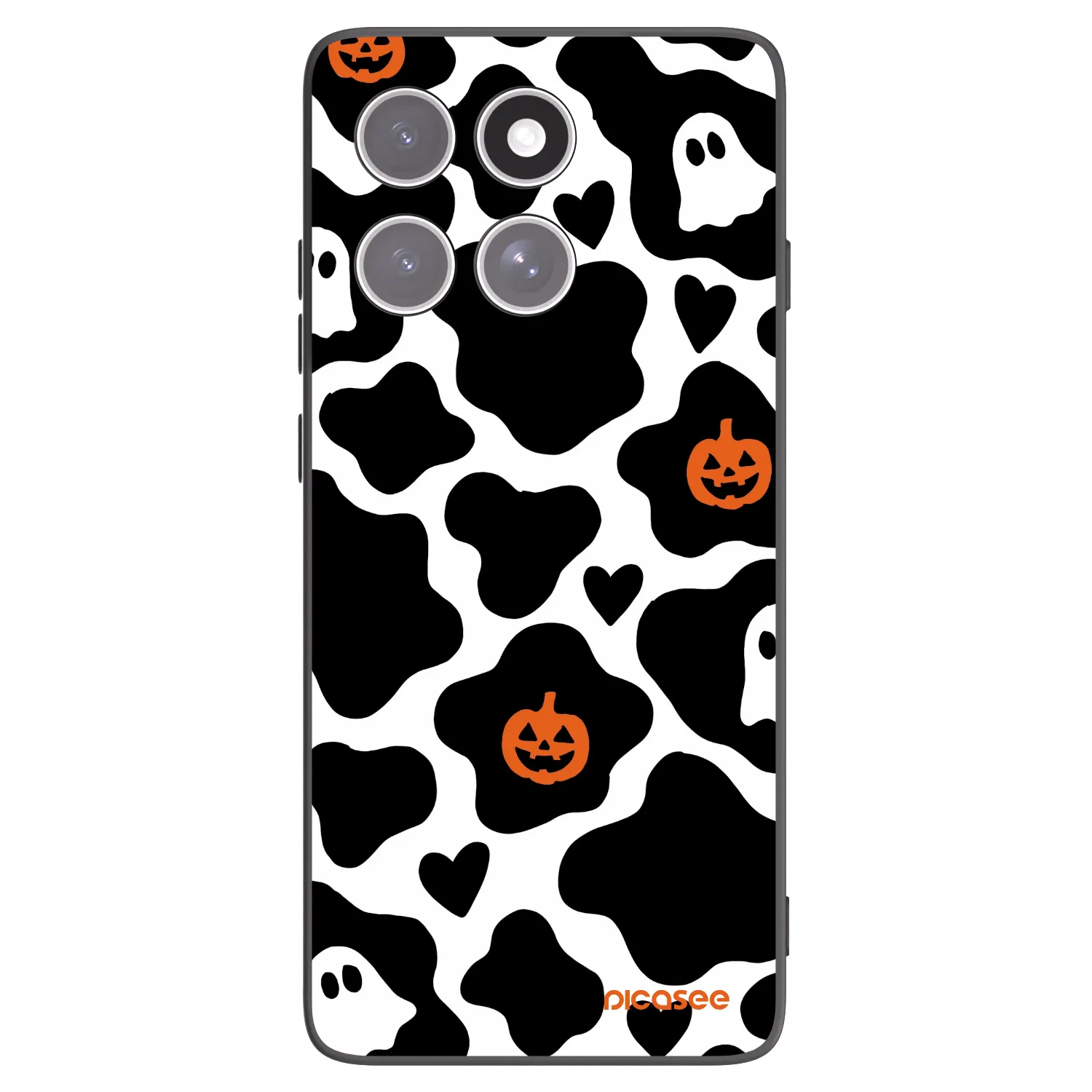 Picasee silikonowe czarne etui na Motorola Edge 60 Pro - Boow