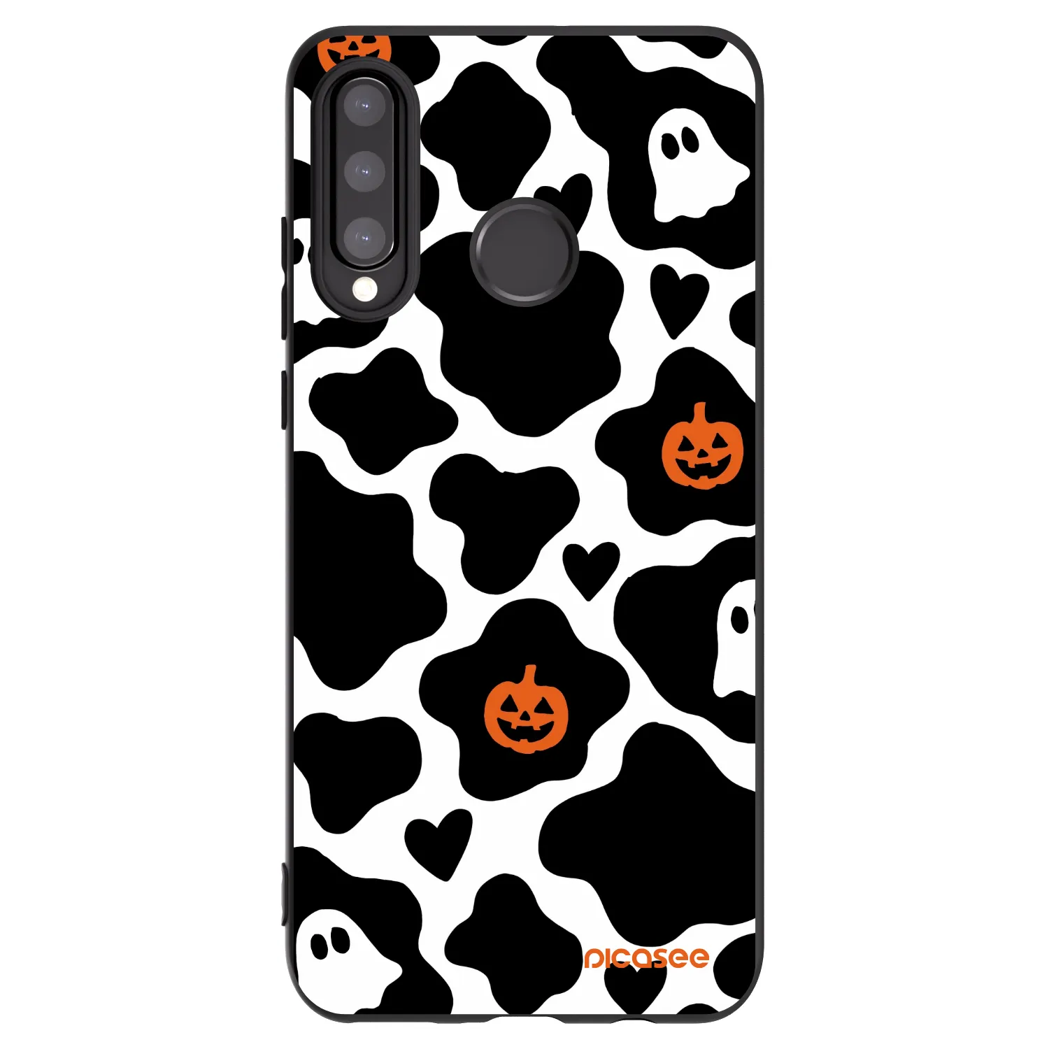 Picasee silikonowe czarne etui na Huawei P30 Lite - Boow