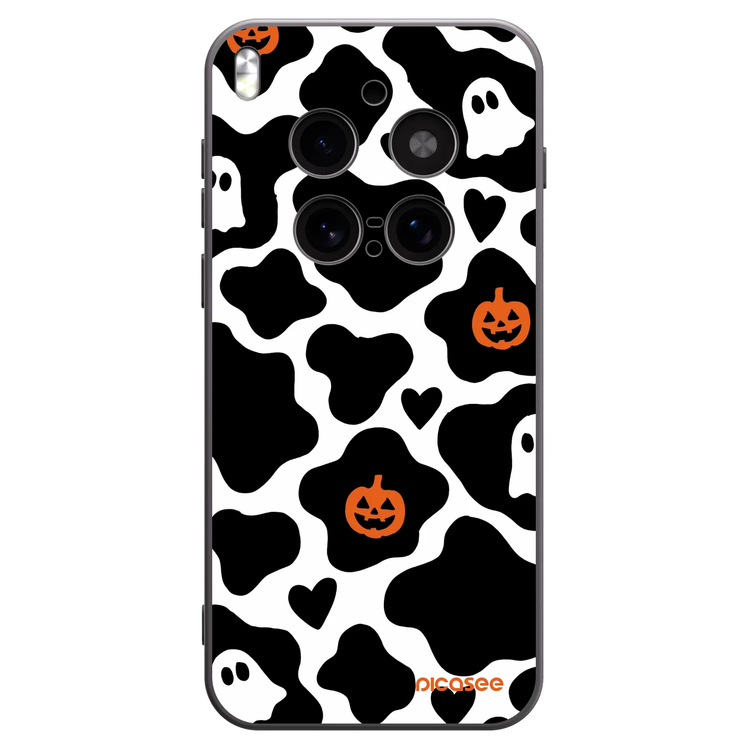 Picasee silikonowe czarne etui na Vivo X300 Pro - Boow