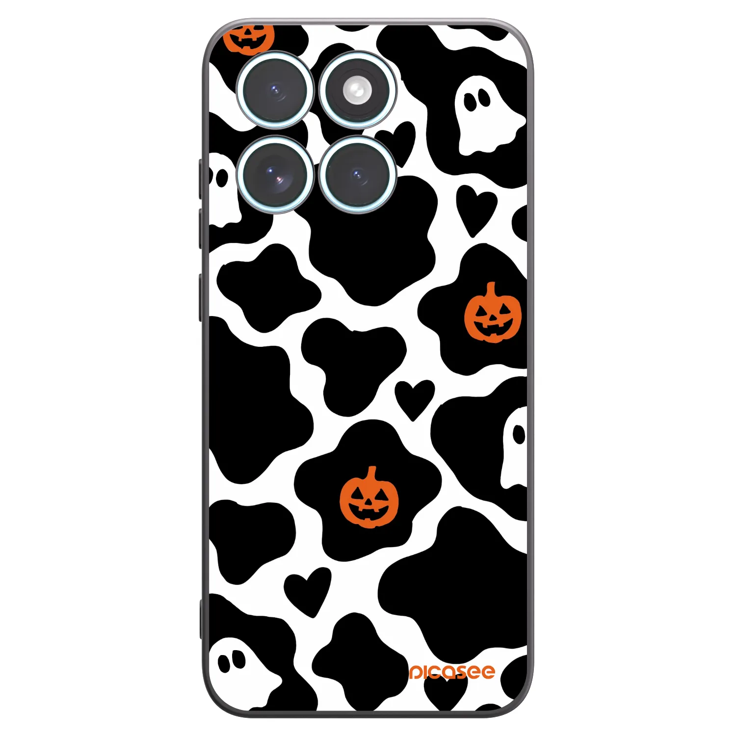 Picasee silikonowe czarne etui na Motorola Edge 70 Fusion - Boow