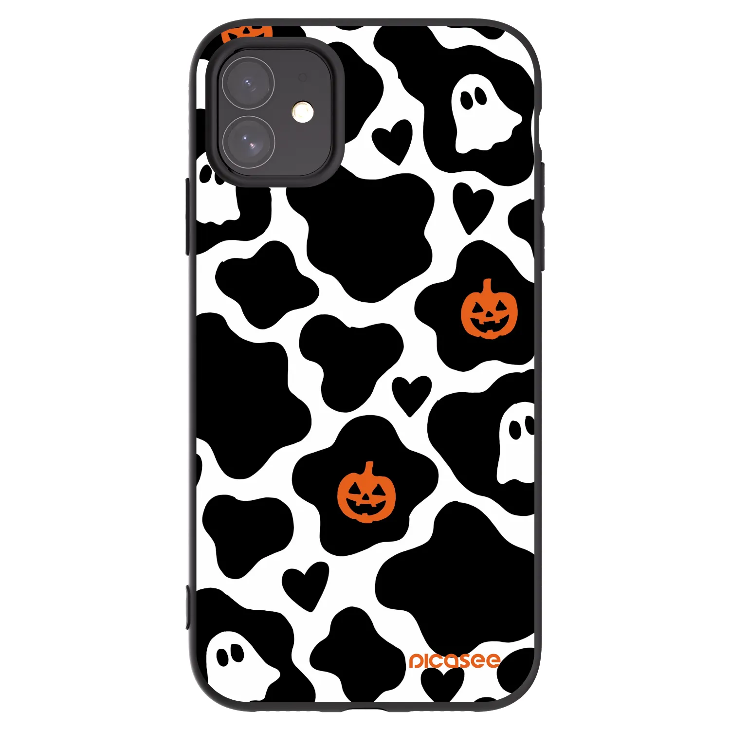 Picasee silikonowe czarne etui na Apple iPhone 11 - Boow