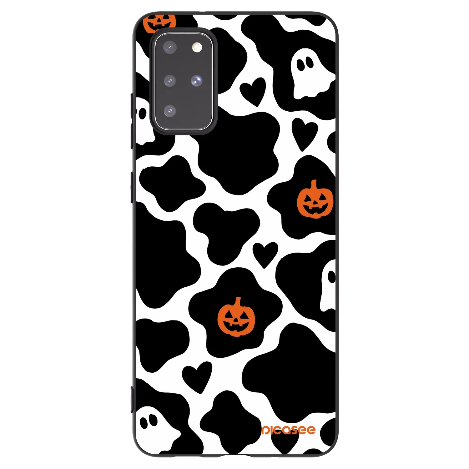 Picasee silikonowe czarne etui na Samsung Galaxy S20+ G985F - Boow