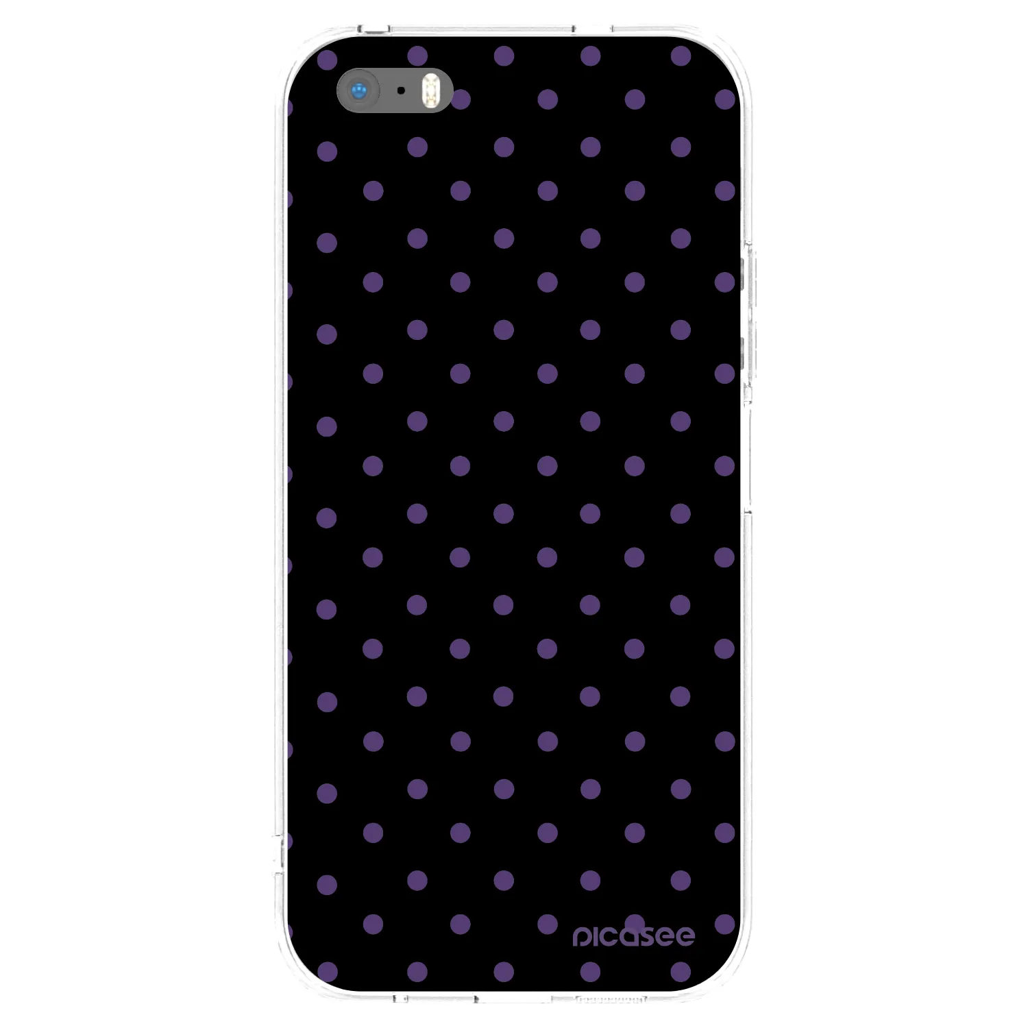 Picasee silikonowe przeźroczyste etui na Apple iPhone 5/5S/SE - Flickers