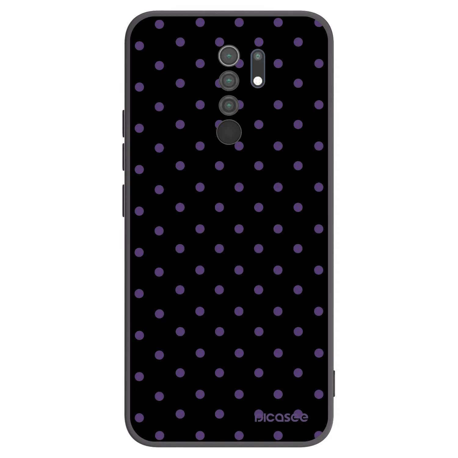 Picasee silikonowe czarne etui na Xiaomi Redmi 9 - Flickers