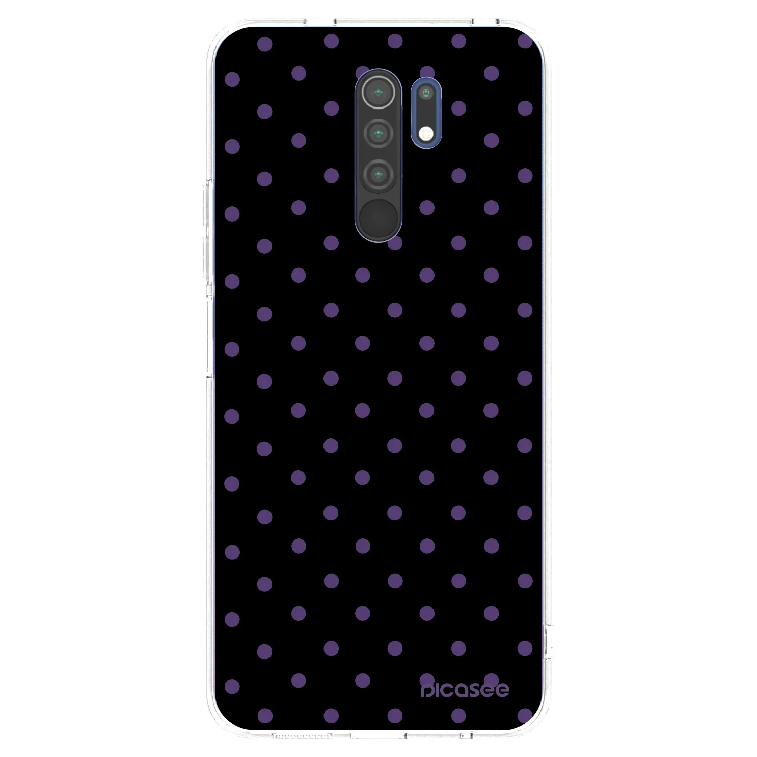 Picasee silikonowe przeźroczyste etui na Xiaomi Redmi 9 - Flickers