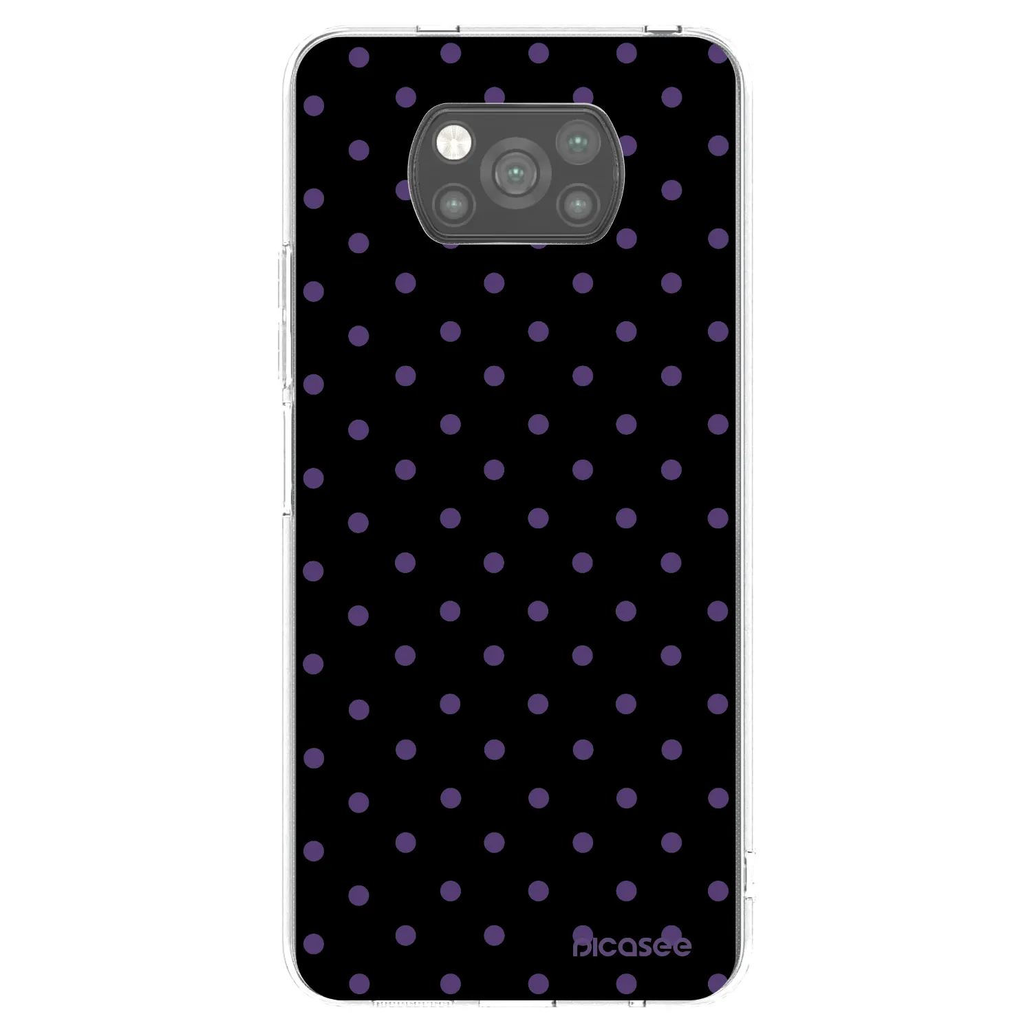 Picasee silikonowe czarne etui na Xiaomi Poco X3 - Flickers