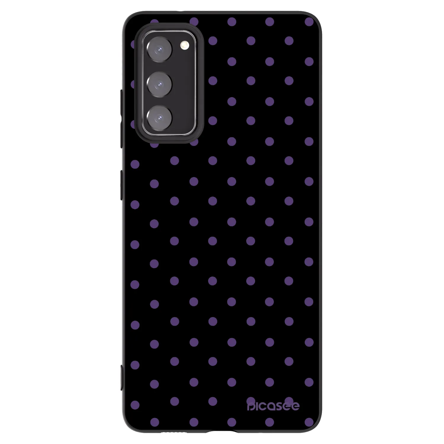 Picasee silikonowe czarne etui na Samsung Galaxy S20 FE - Flickers