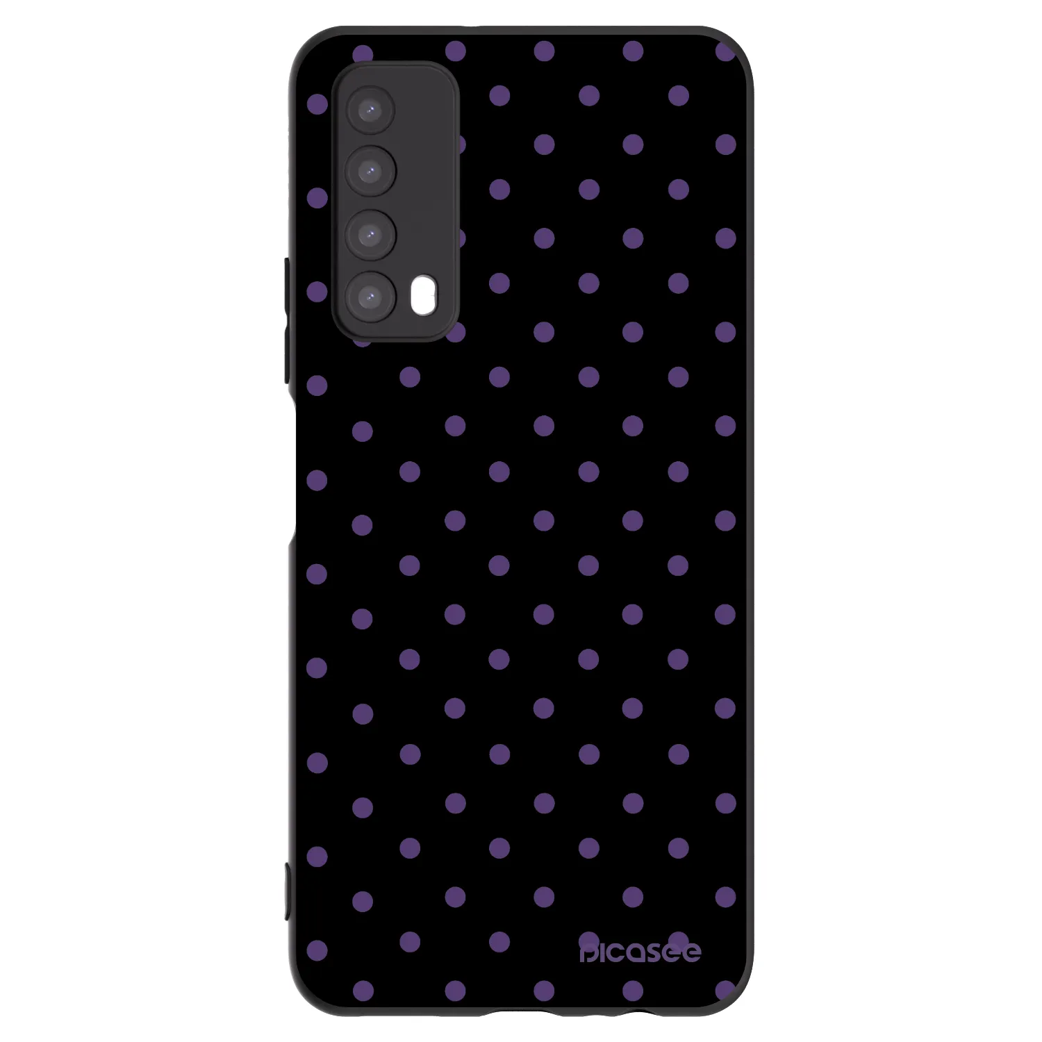 Picasee silikonowe czarne etui na Huawei P Smart 2021 - Flickers