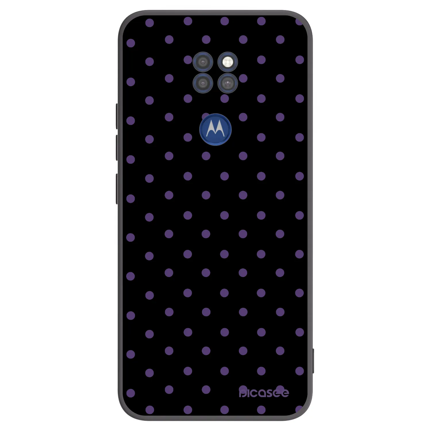 Picasee silikonowe czarne etui na Motorola Moto G9 Play - Flickers