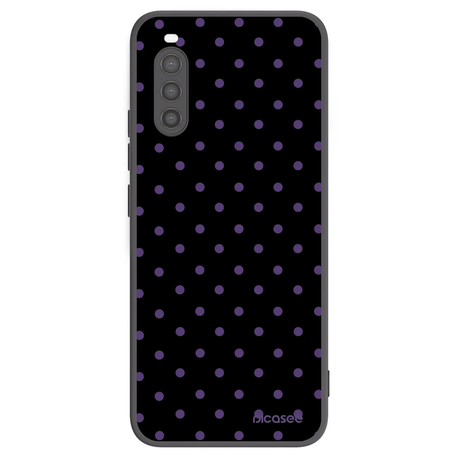 Picasee silikonowe czarne etui na Sony Xperia 10 II - Flickers