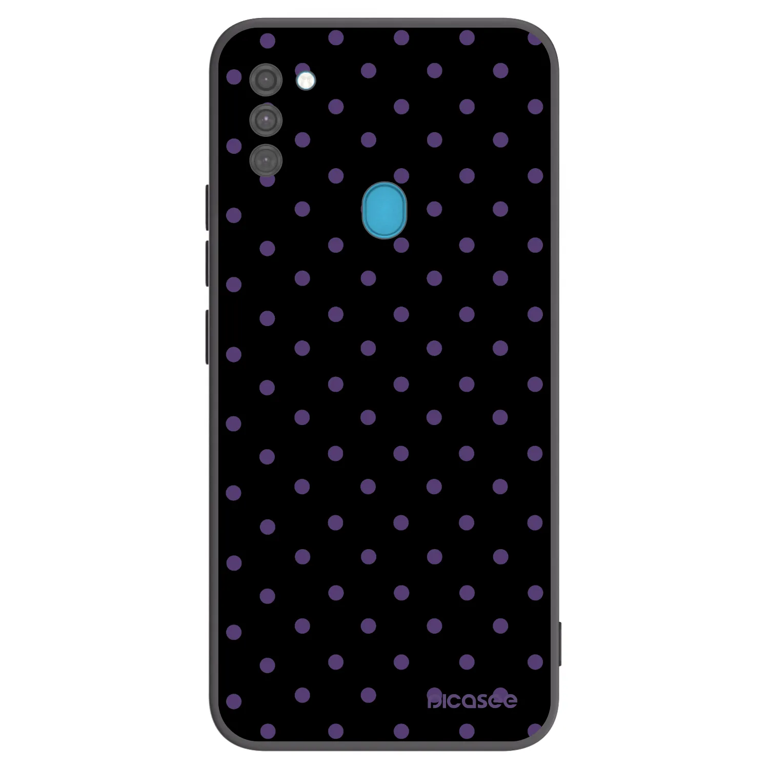 Picasee silikonowe czarne etui na Samsung Galaxy M11 - Flickers