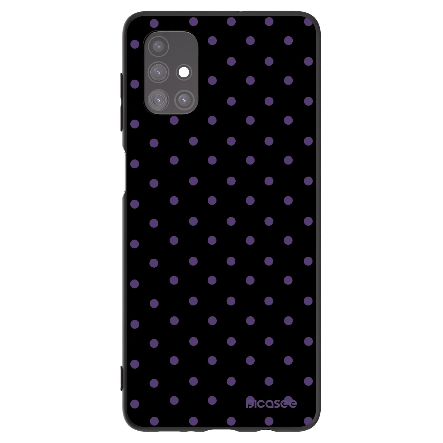 Picasee silikonowe czarne etui na Samsung Galaxy M51 M515F - Flickers