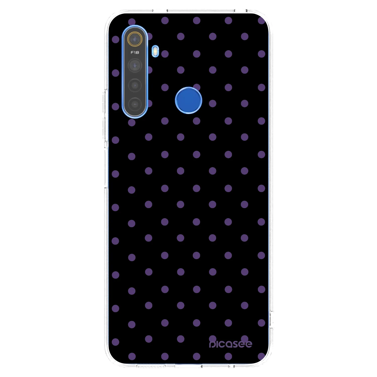 Picasee silikonowe przeźroczyste etui na Realme 5 - Flickers