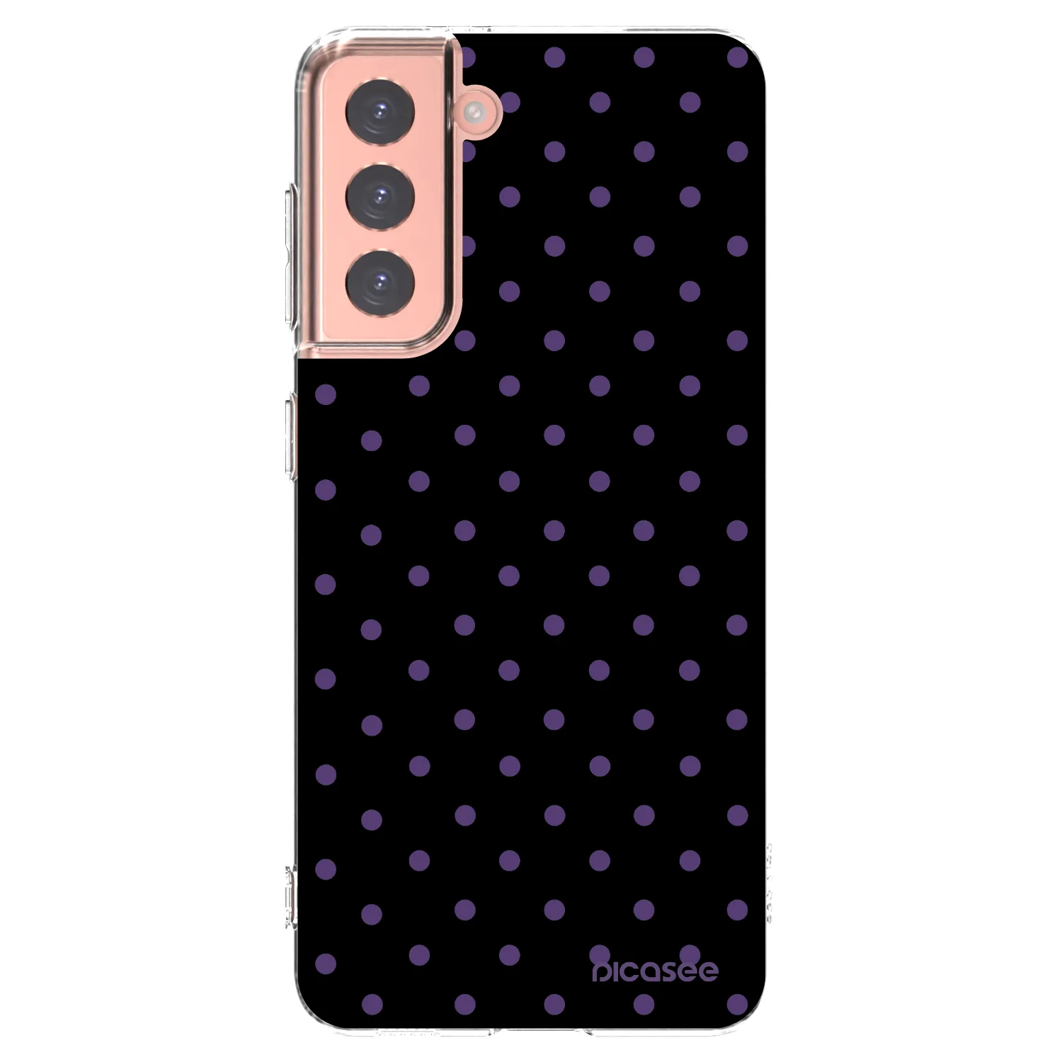 Picasee silikonowe przeźroczyste etui na Samsung Galaxy S21 5G G991B - Flickers