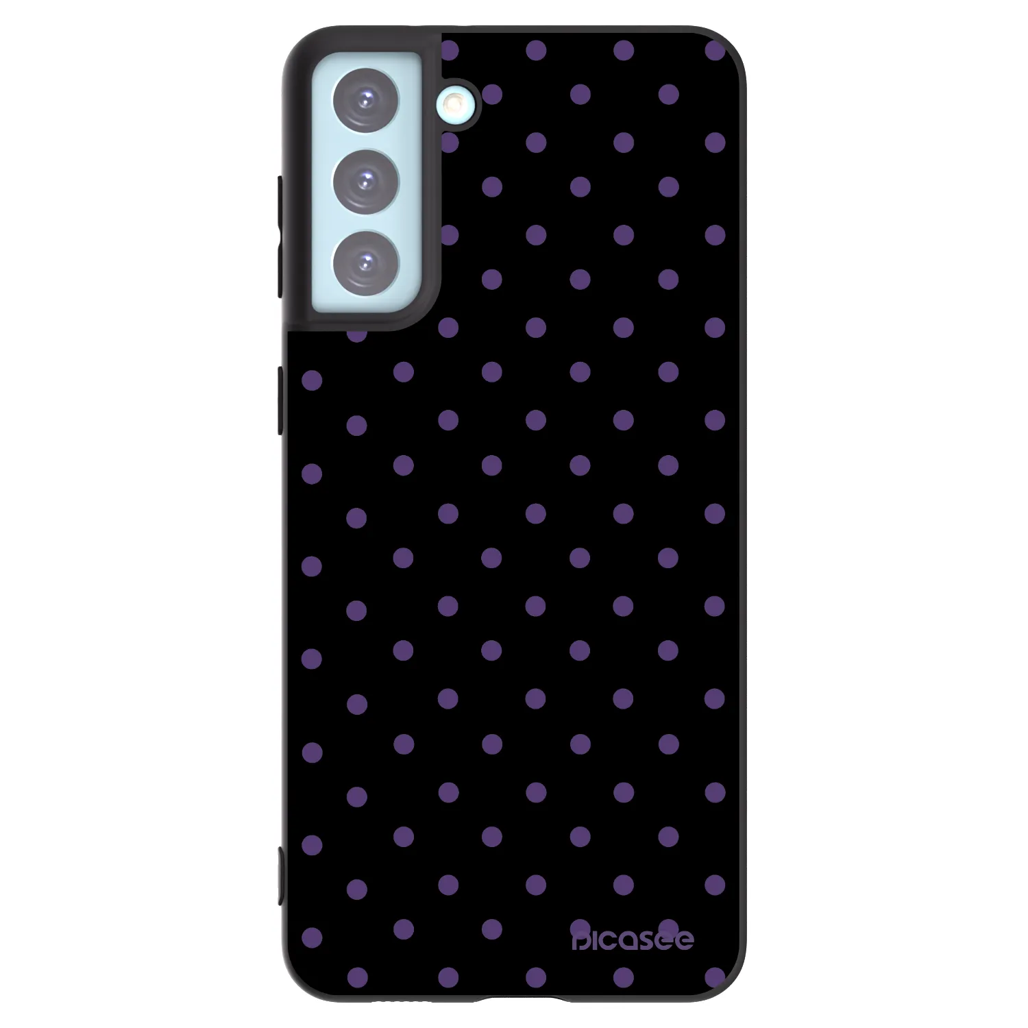 Picasee silikonowe czarne etui na Samsung Galaxy S21+ 5G G996F - Flickers