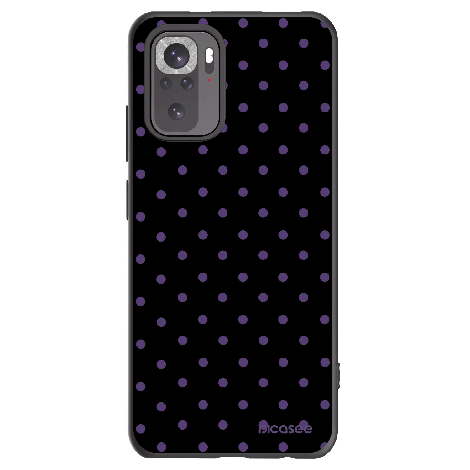 Picasee silikonowe czarne etui na Xiaomi Redmi Note 10 - Flickers