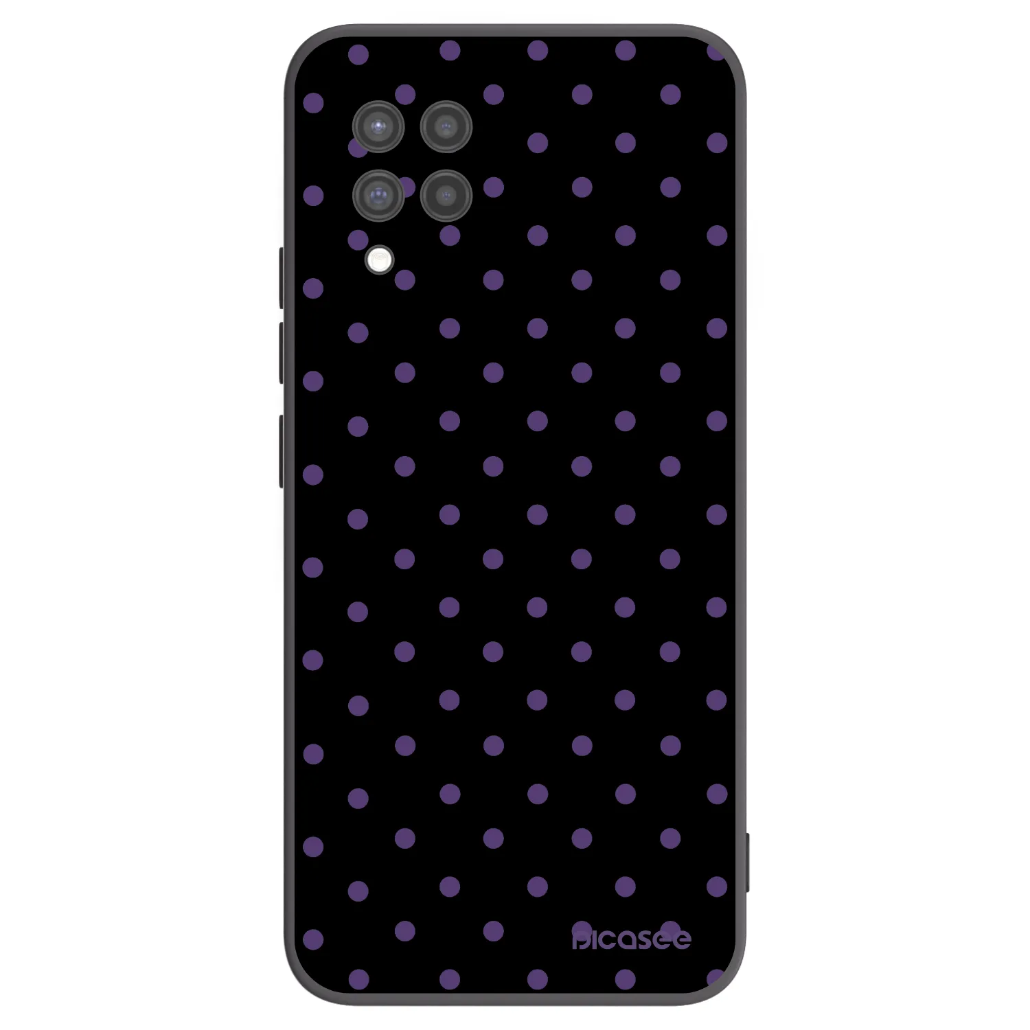 Picasee silikonowe czarne etui na Samsung Galaxy A42 A426B - Flickers