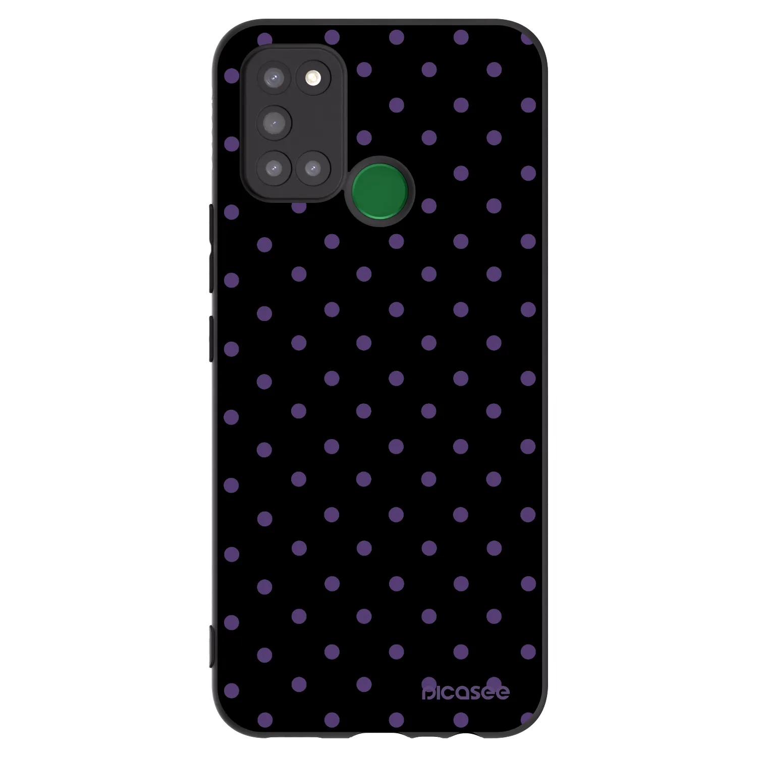 Picasee silikonowe czarne etui na Realme 7i - Flickers