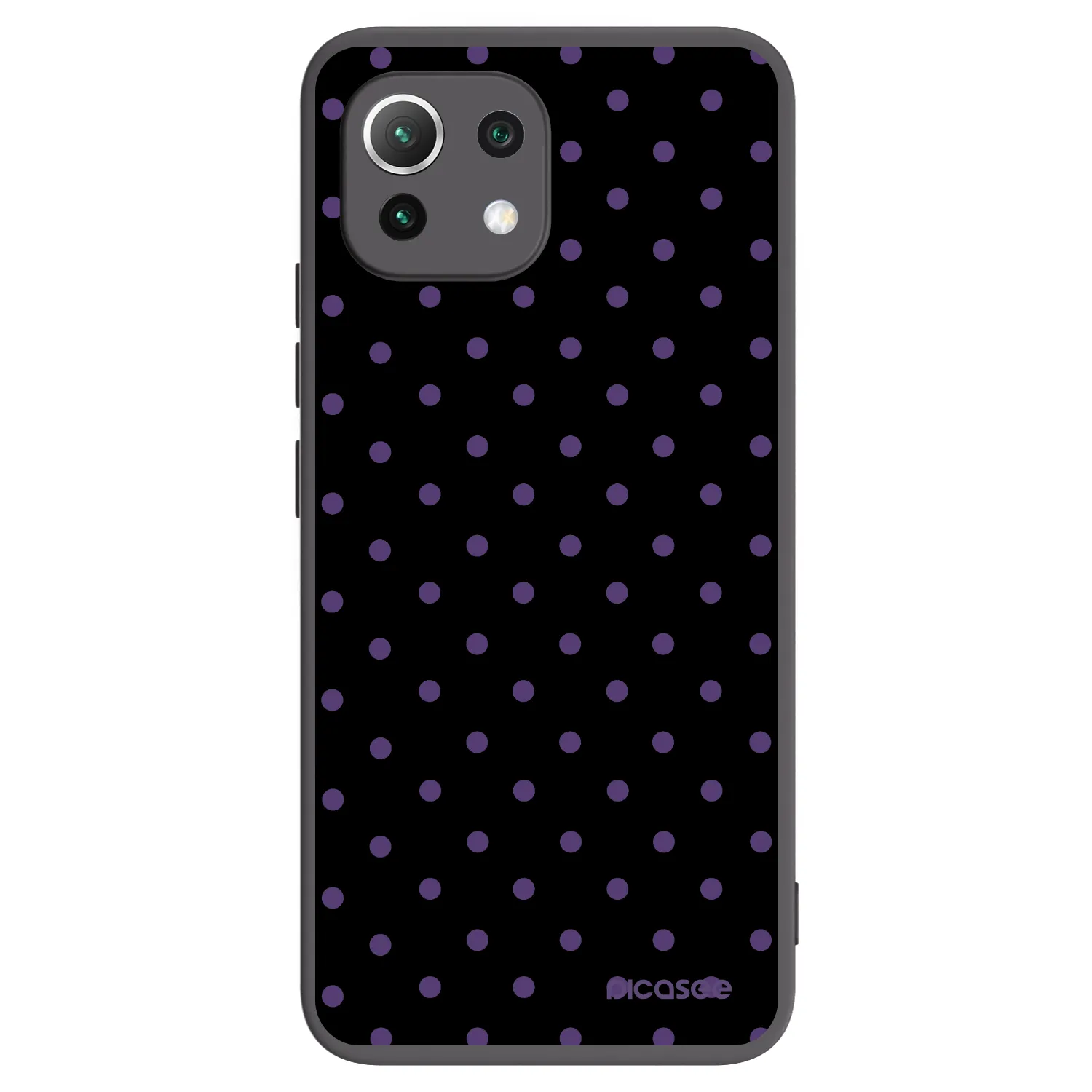 Picasee silikonowe czarne etui na Xiaomi Mi 11 Lite - Flickers