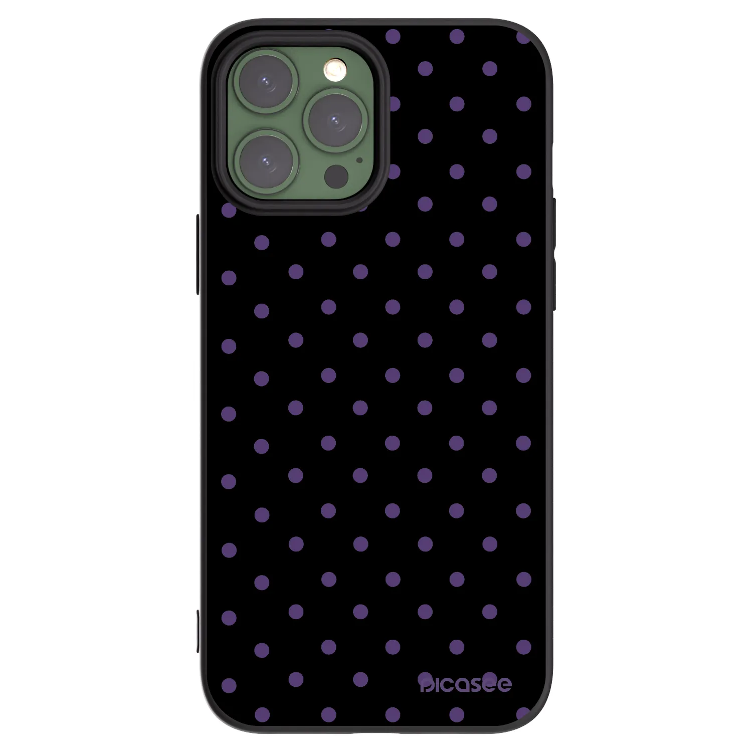Picasee silikonowe czarne etui na Apple iPhone 13 Pro Max - Flickers