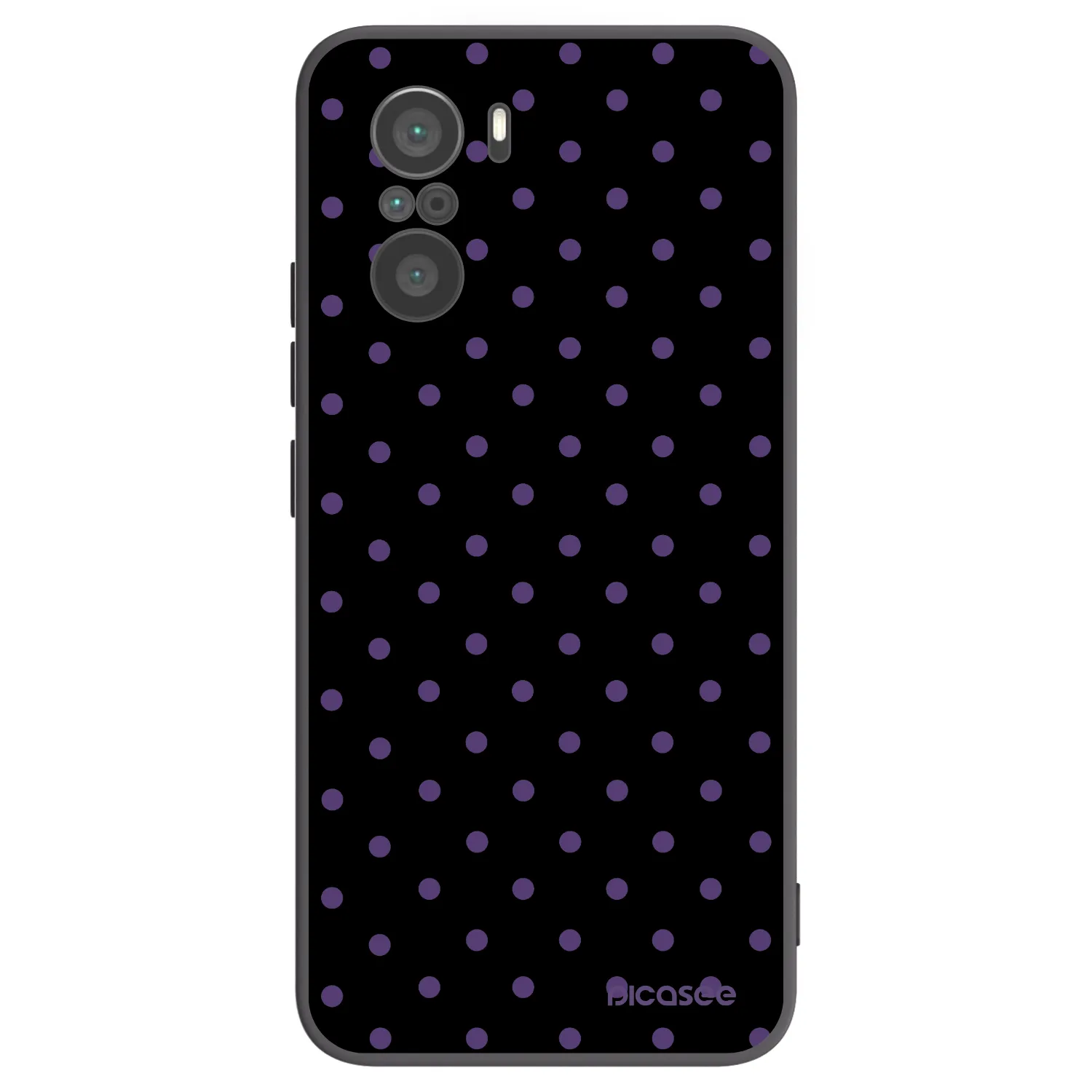 Picasee silikonowe czarne etui na Xiaomi Poco F3 - Flickers