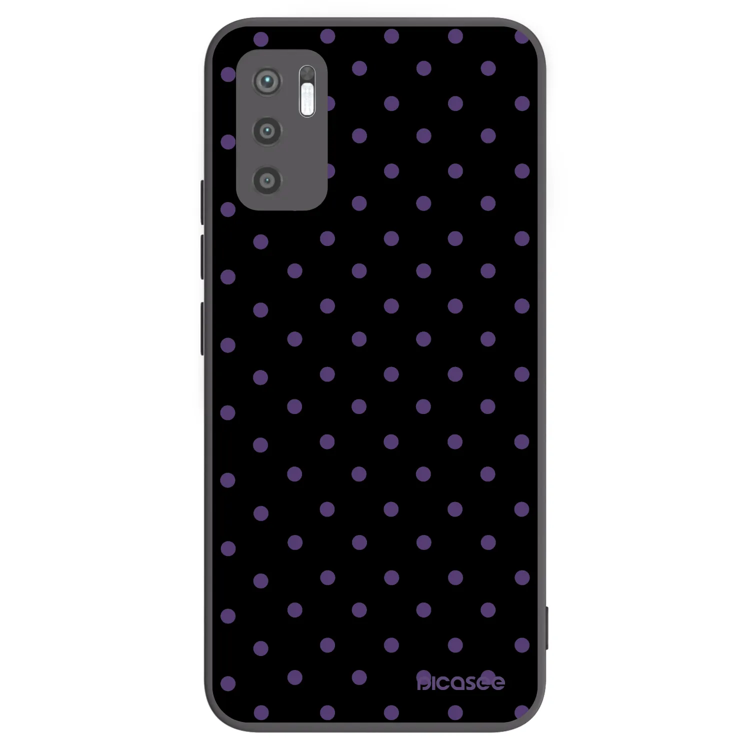 Picasee silikonowe czarne etui na Xiaomi Redmi Note 10 5G - Flickers