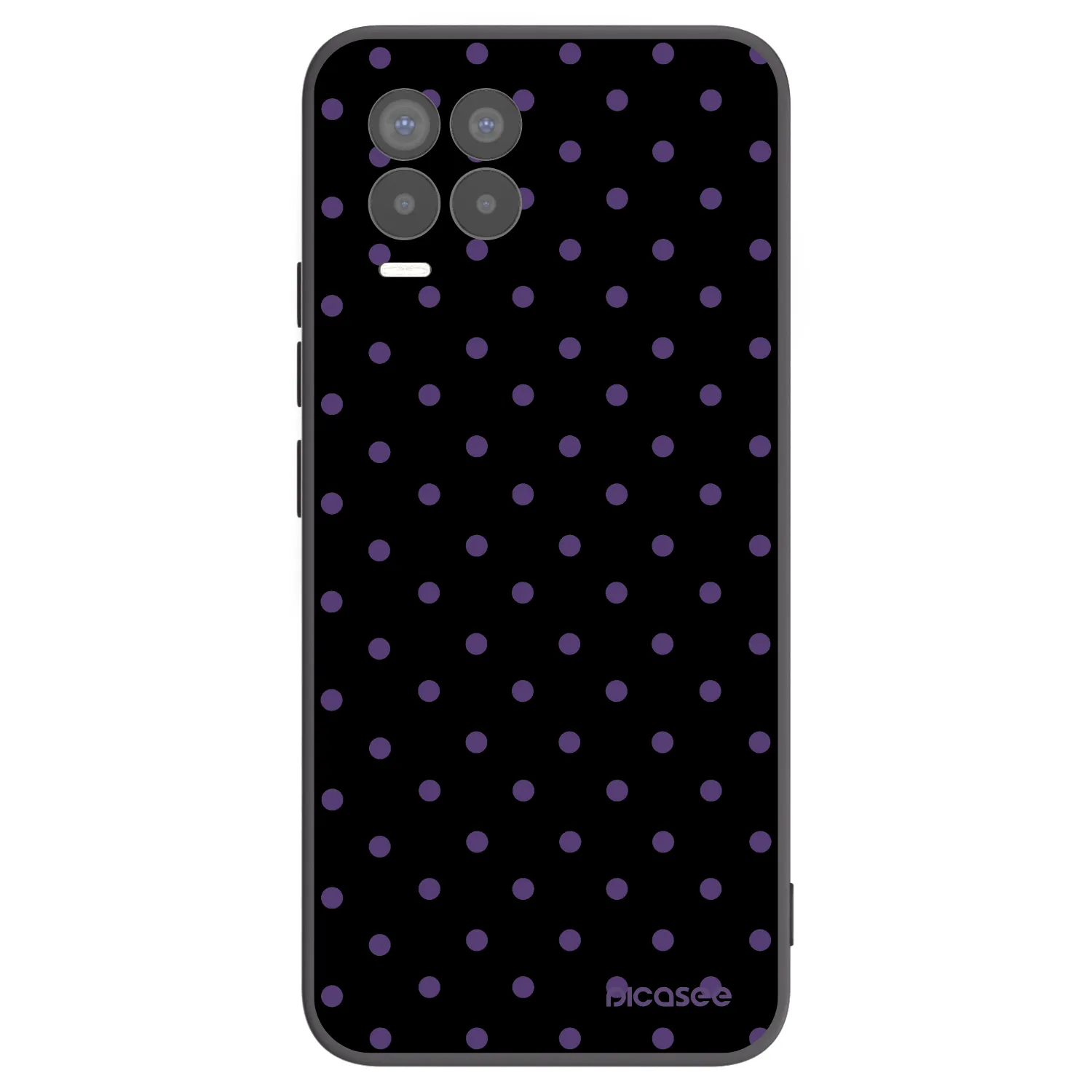 Picasee silikonowe czarne etui na Realme 8 4G - Flickers
