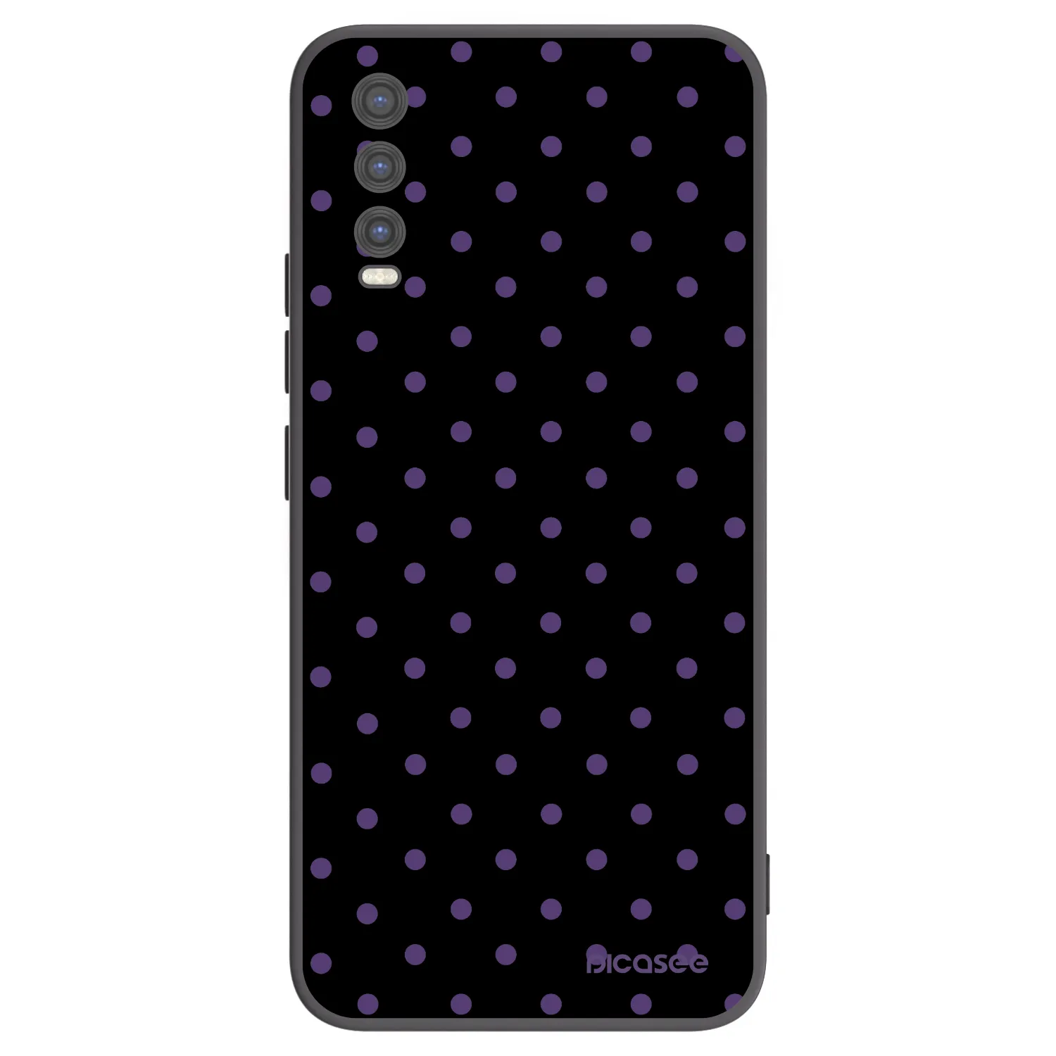 Picasee silikonowe czarne etui na Vivo Y20s - Flickers