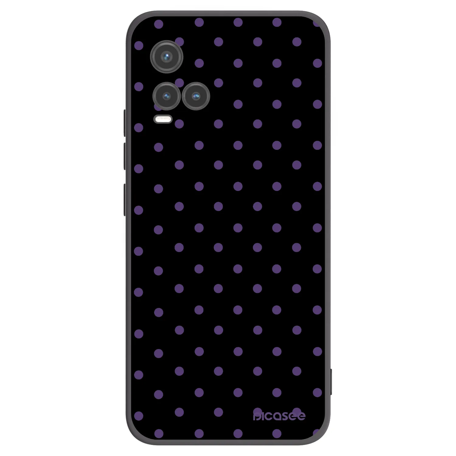 Picasee silikonowe czarne etui na Vivo Y33s - Flickers