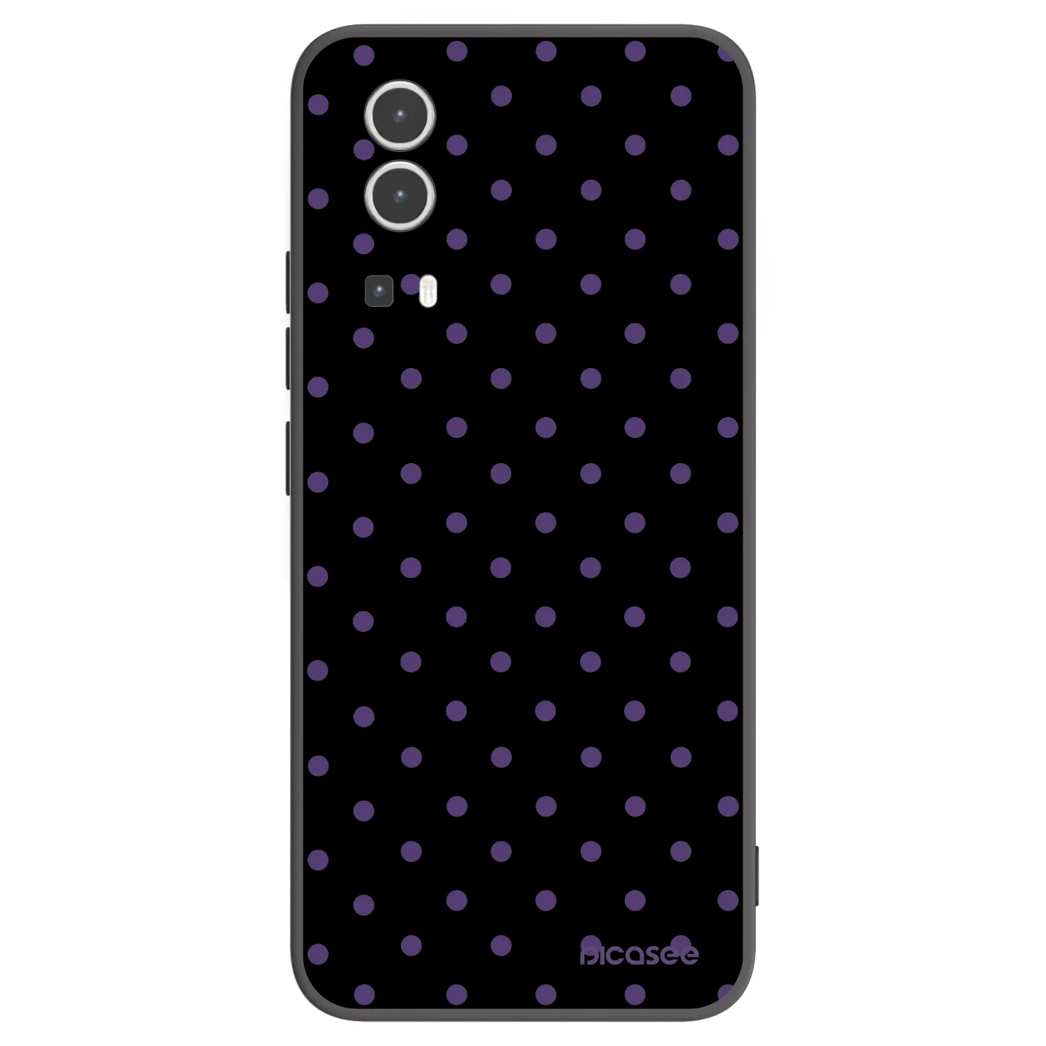 Picasee silikonowe czarne etui na Vivo Y72 5G - Flickers