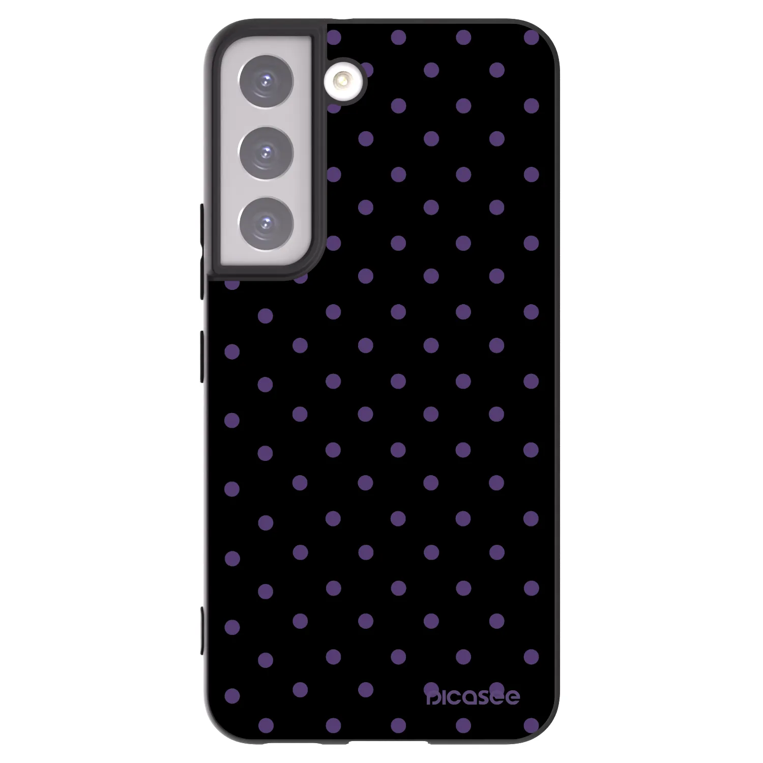 Picasee silikonowe czarne etui na Samsung Galaxy S22 5G - Flickers
