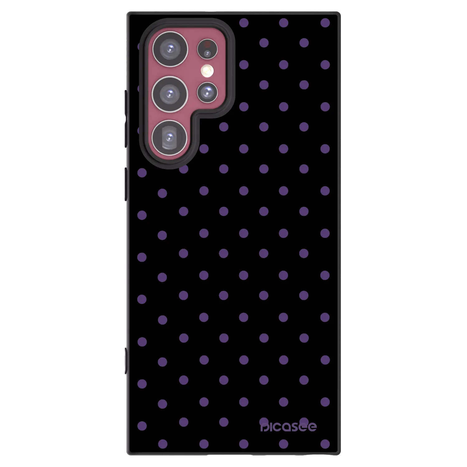 Picasee silikonowe czarne etui na Samsung Galaxy S22 Ultra 5G - Flickers