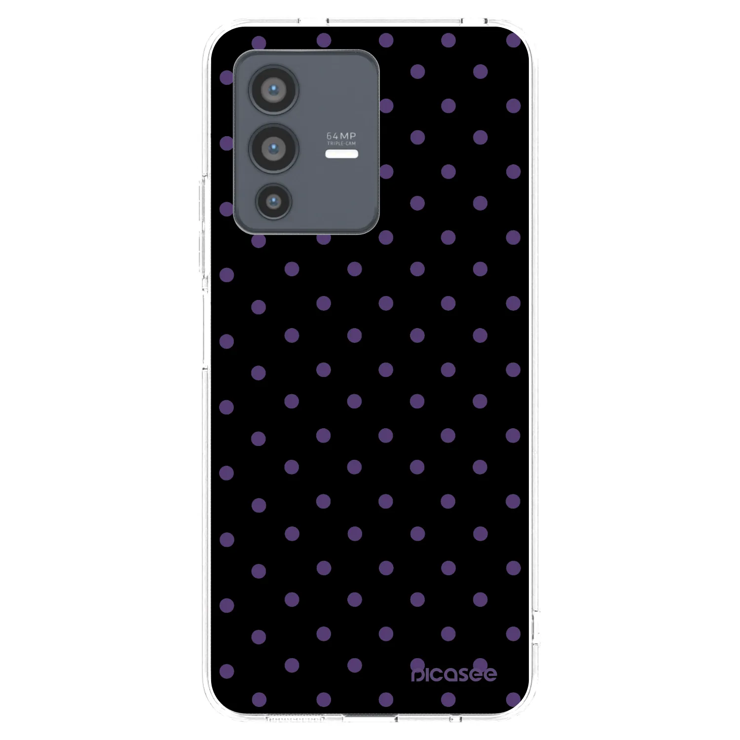 Picasee silikonowe przeźroczyste etui na Vivo V23 5G - Flickers