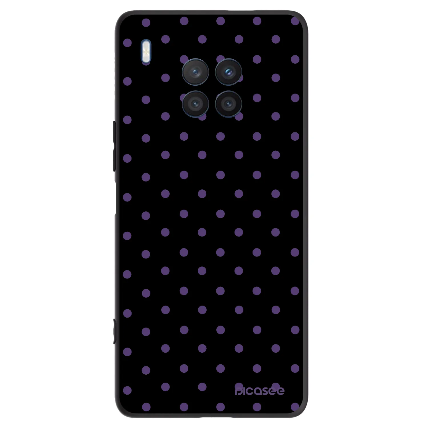 Picasee silikonowe czarne etui na Honor 50 Lite - Flickers