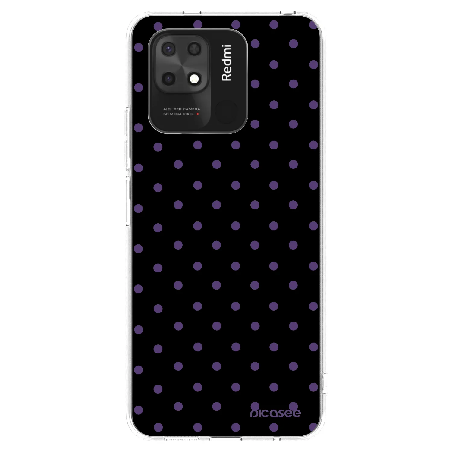 Picasee silikonowe przeźroczyste etui na Xiaomi Redmi 10C - Flickers