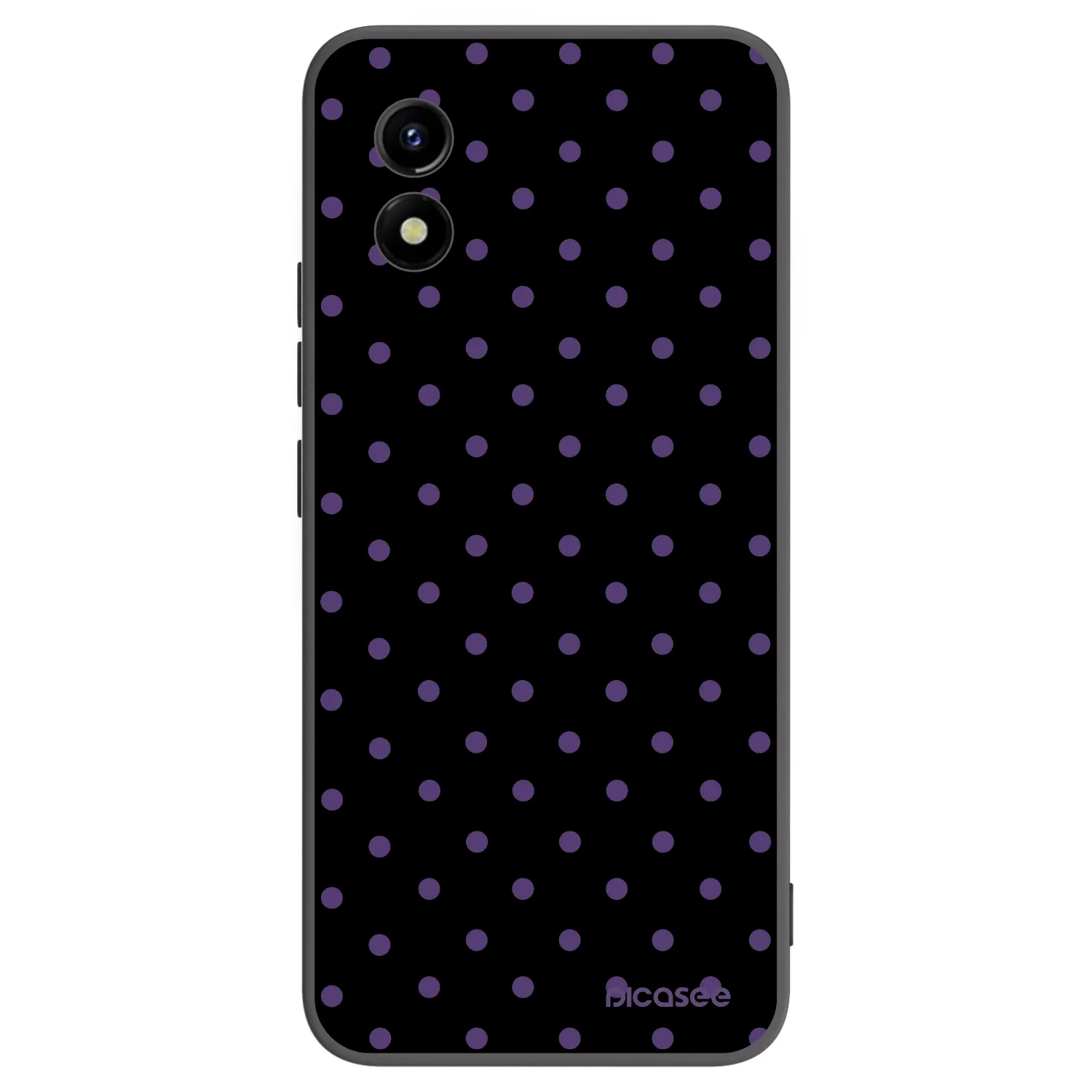 Picasee silikonowe czarne etui na Vivo Y01 - Flickers