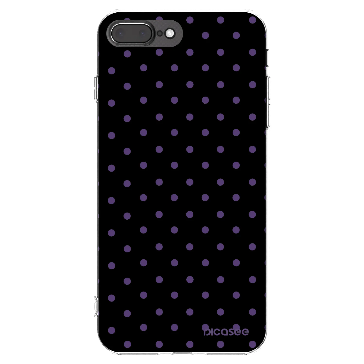 Picasee silikonowe przeźroczyste etui na Apple iPhone 8 Plus - Flickers