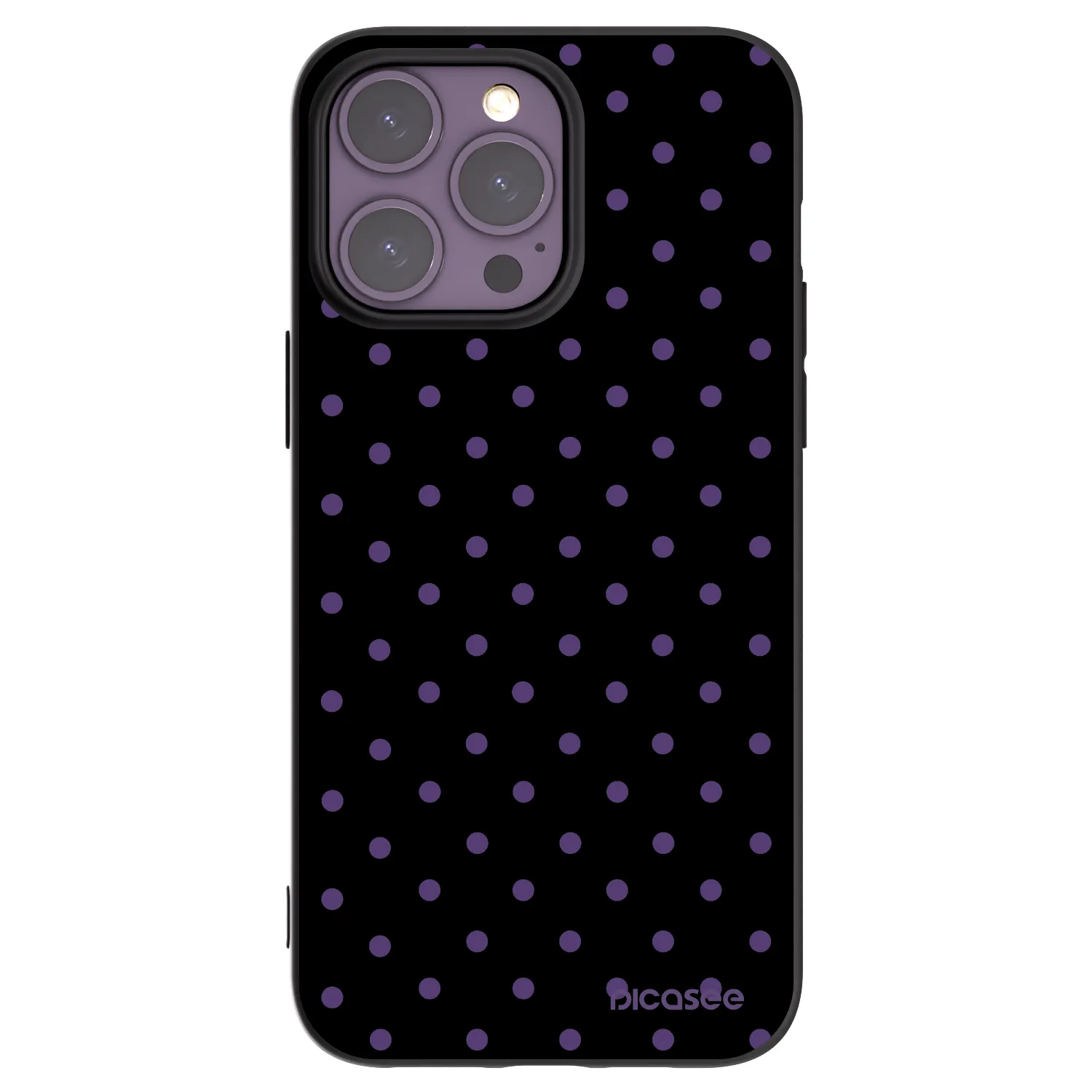 Picasee silikonowe czarne etui na Apple iPhone 14 Pro Max - Flickers