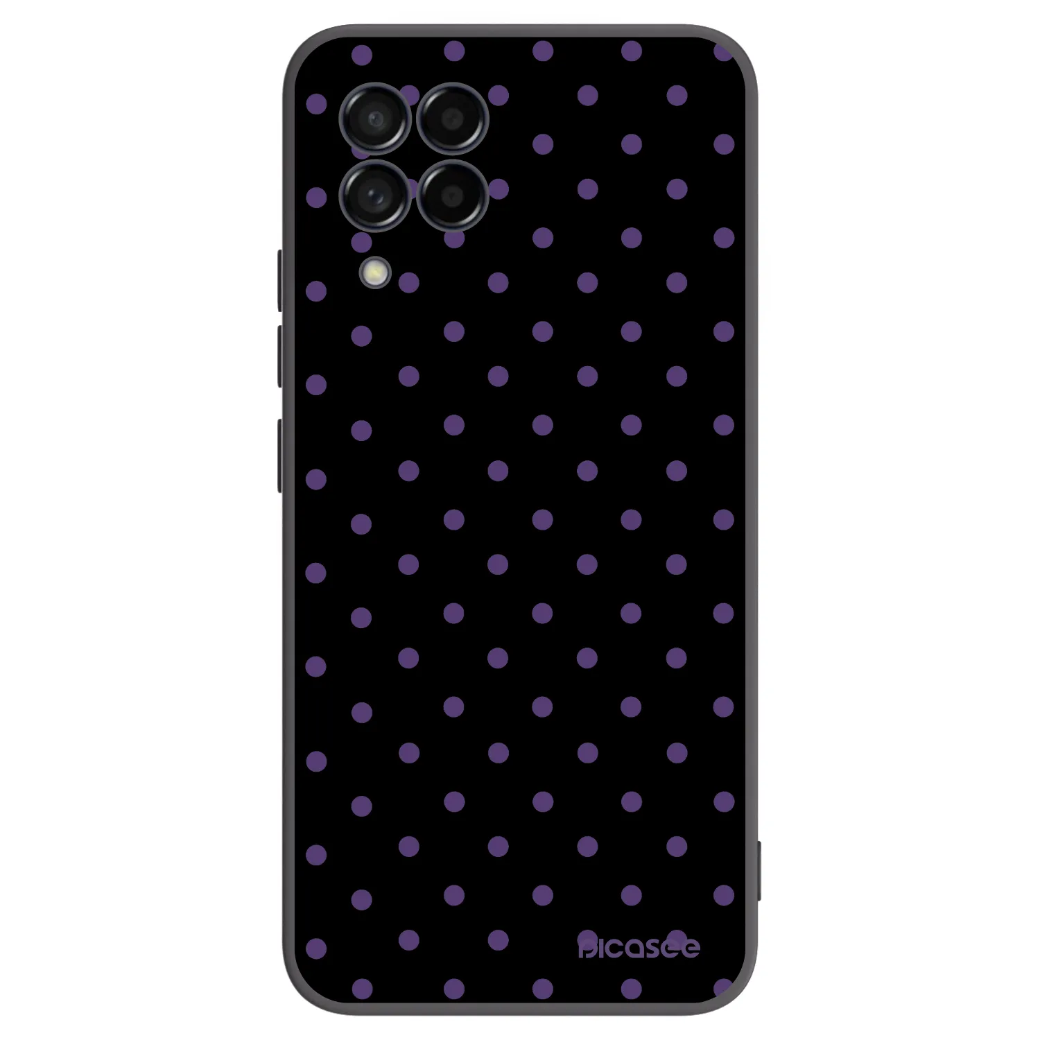 Picasee silikonowe czarne etui na Samsung Galaxy M53 5G - Flickers