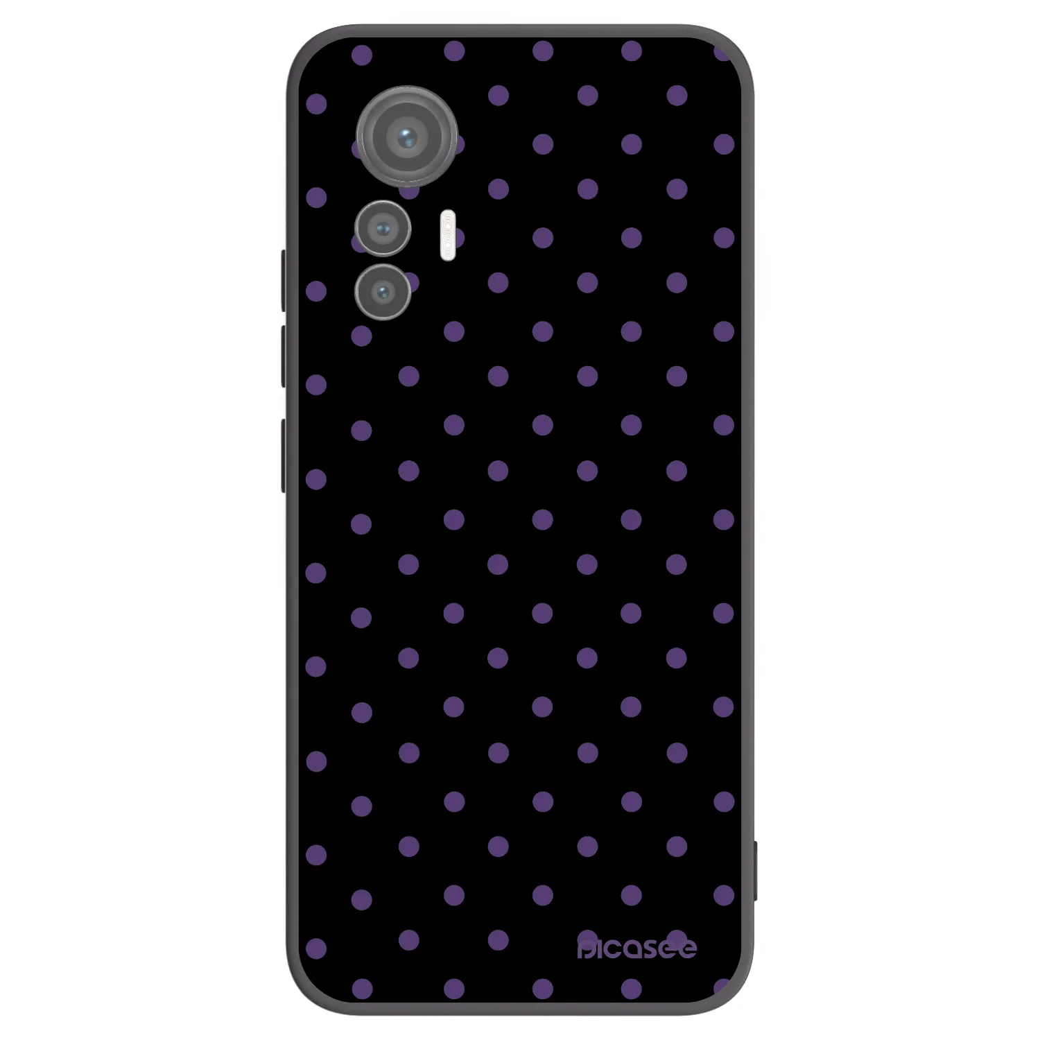 Picasee silikonowe czarne etui na Xiaomi 12 Lite - Flickers