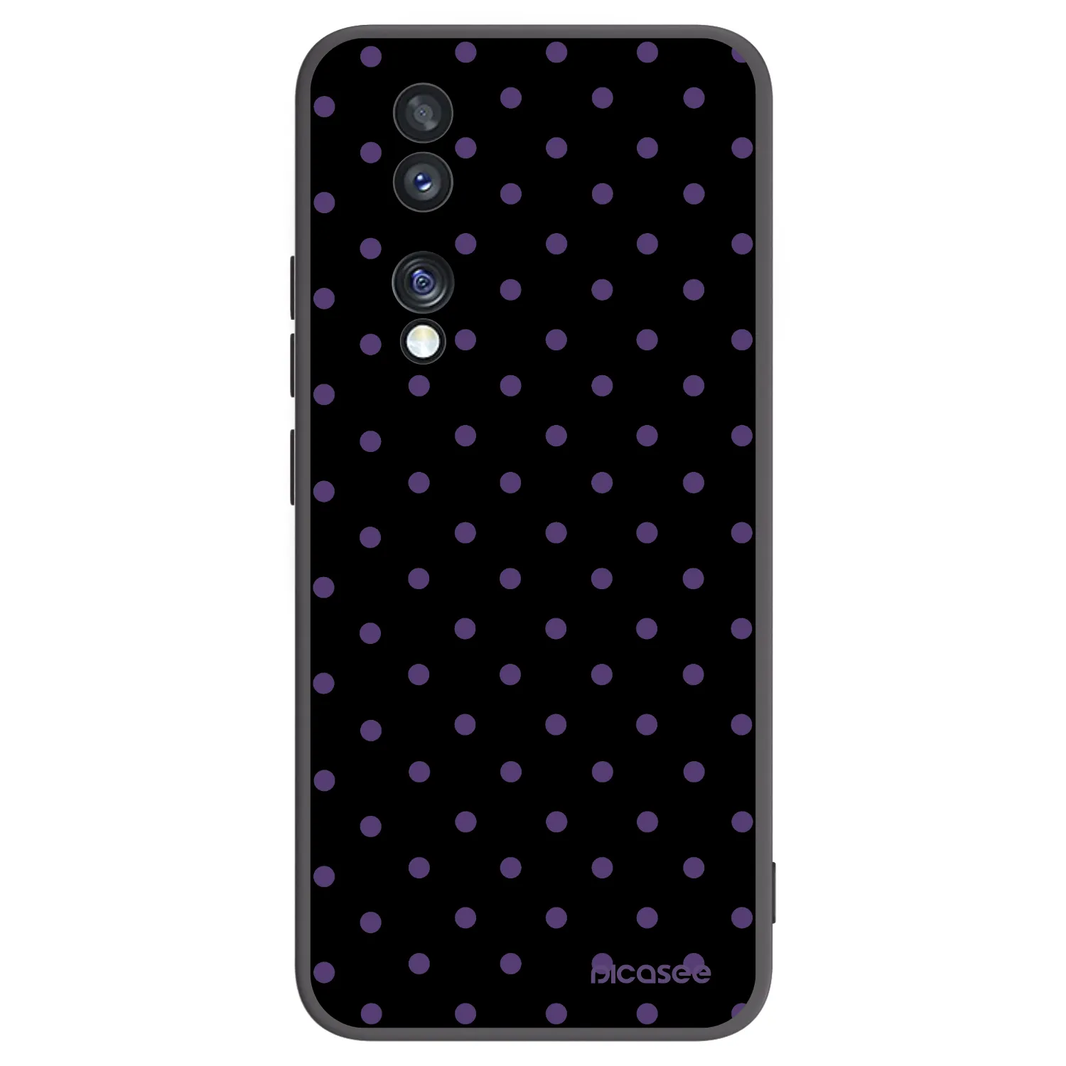 Picasee silikonowe czarne etui na Honor 70 - Flickers