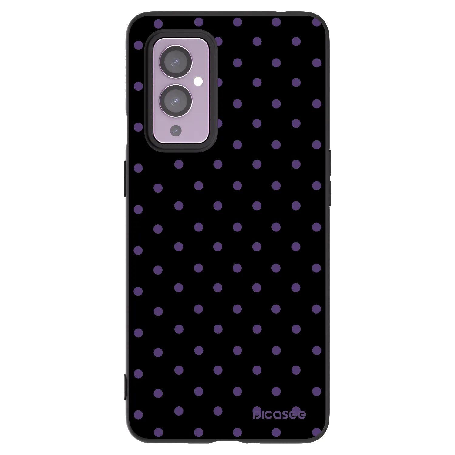 Picasee silikonowe czarne etui na OnePlus 9 - Flickers