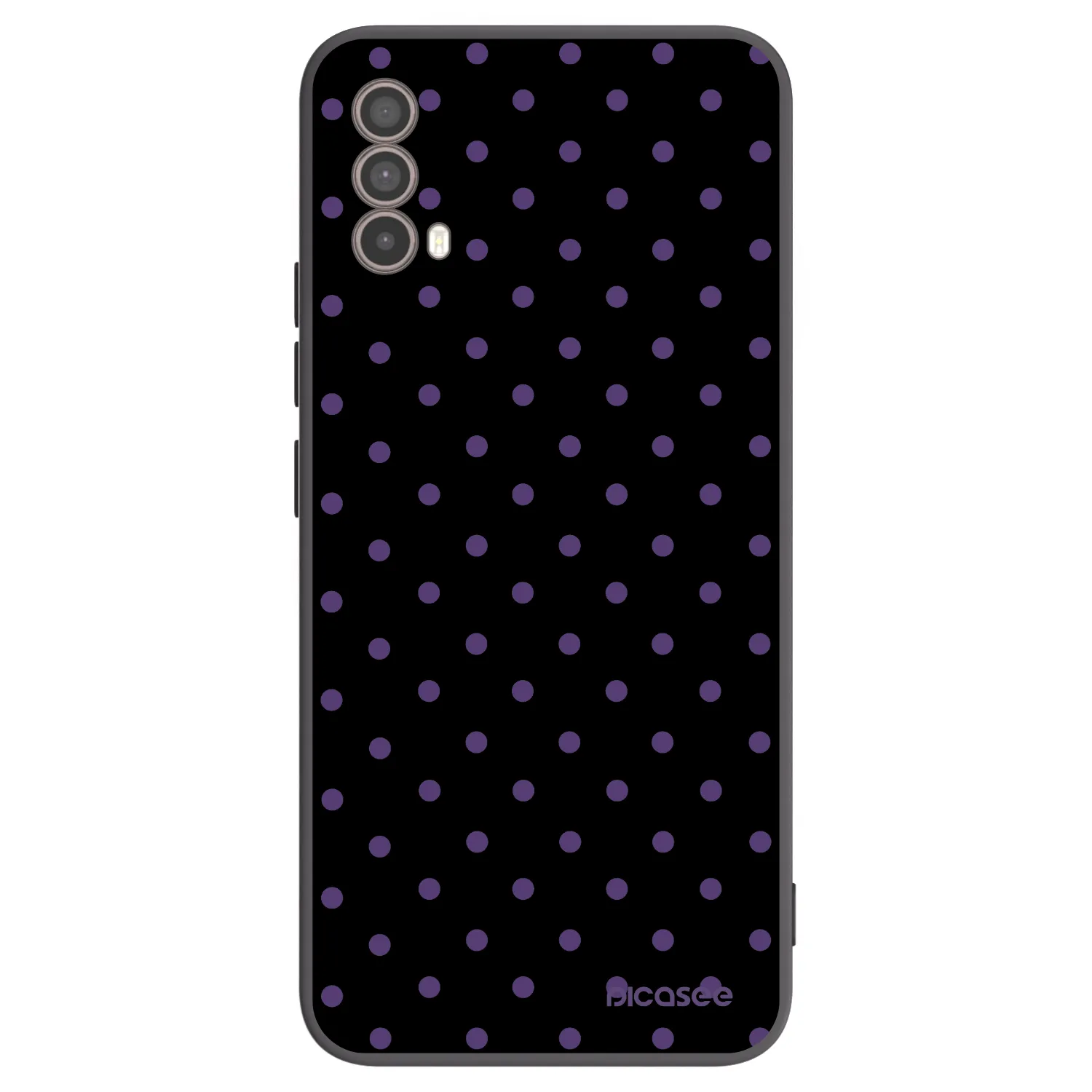 Picasee silikonowe czarne etui na Motorola Moto E40 - Flickers