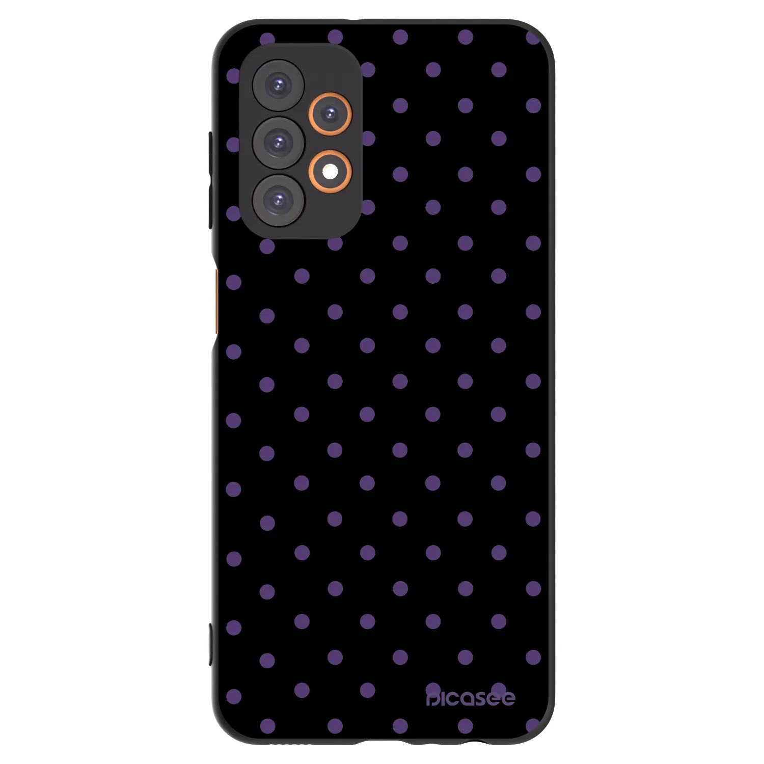 Picasee silikonowe czarne etui na Samsung Galaxy A23 A236B 5G - Flickers