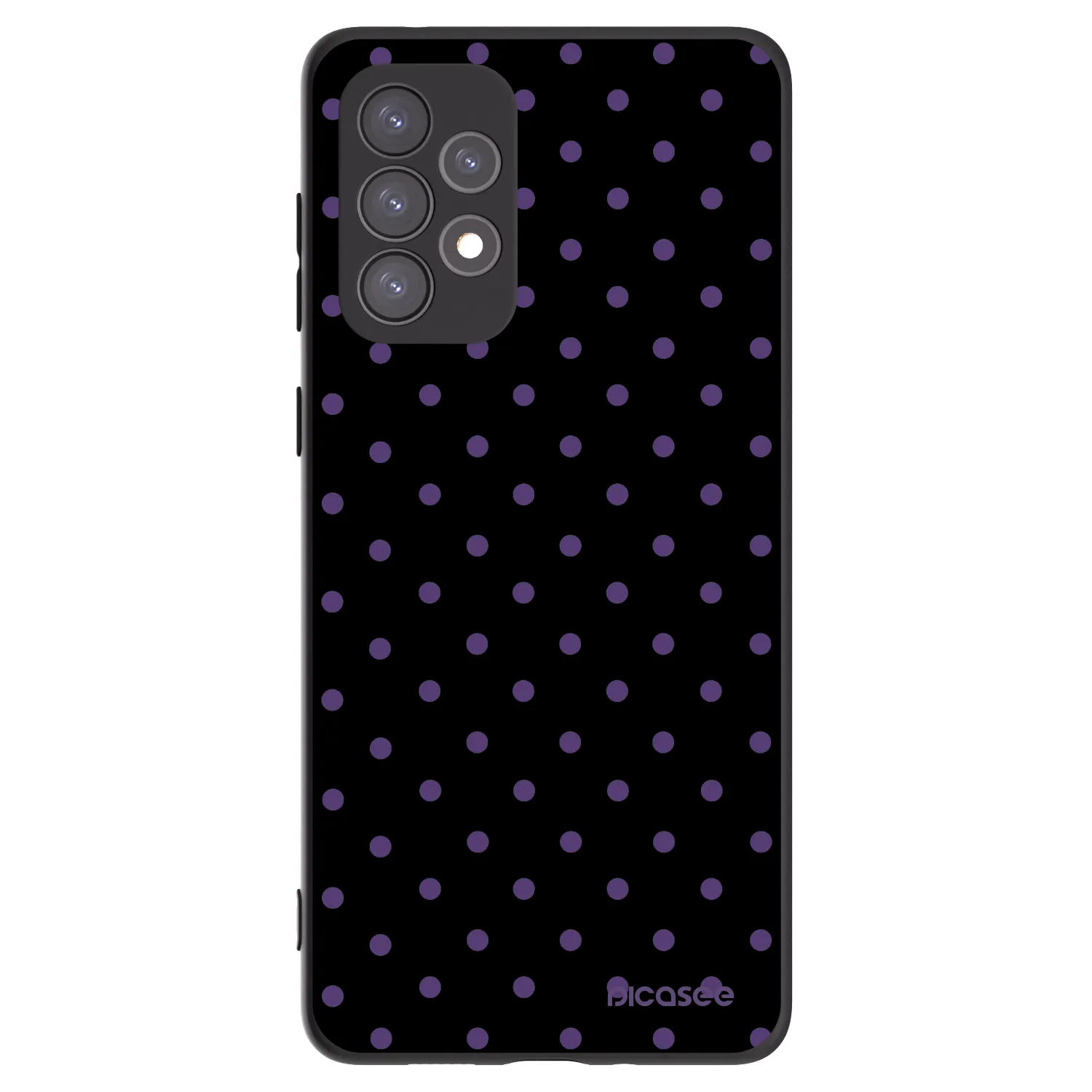 Picasee silikonowe czarne etui na Samsung Galaxy A73 5G - Flickers